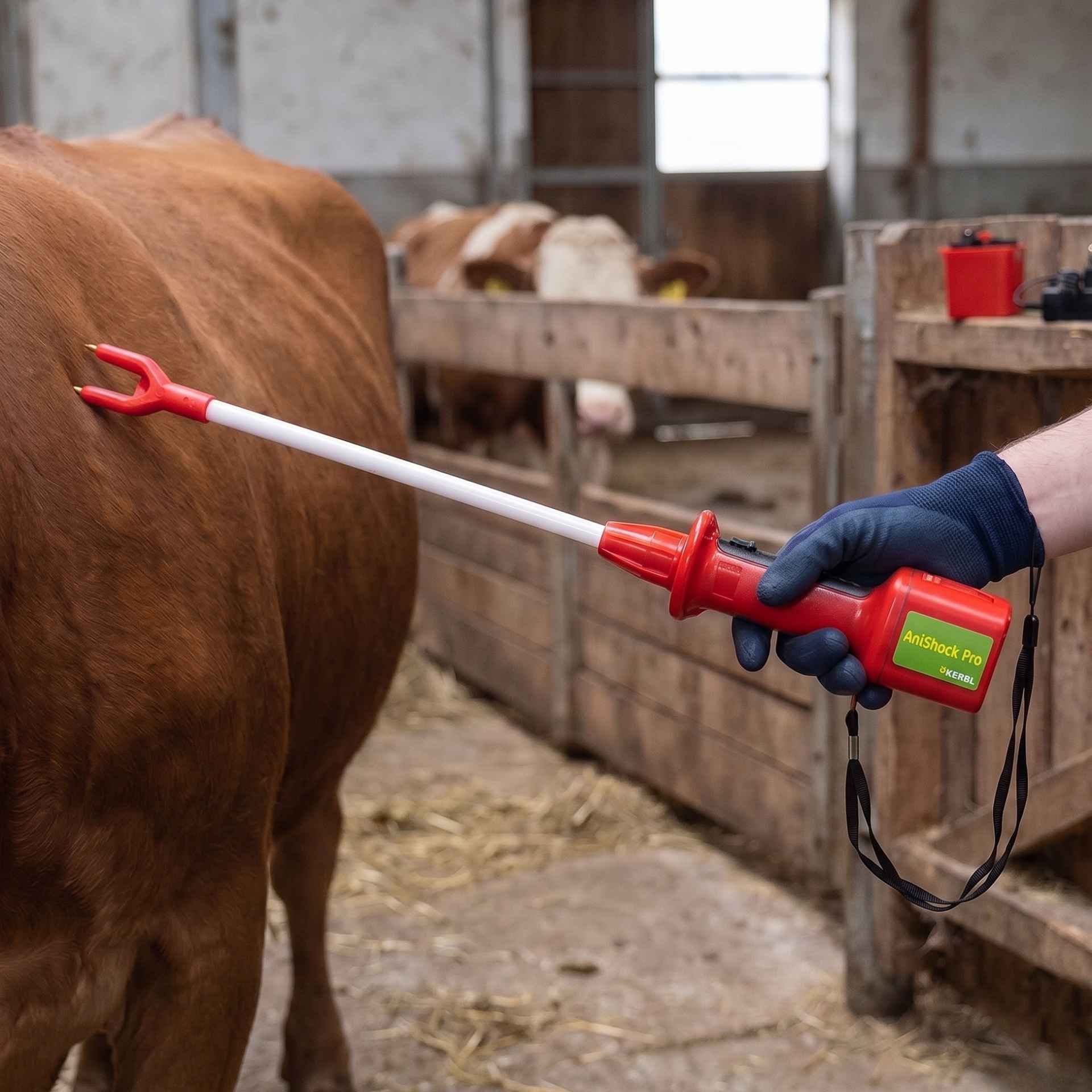 Rindvieh, Kälbererzeuger, Laufstachel, Landwirtschaftliches Werkzeug, Tierpflege, veterinärwerkzeug, elektrisches Viehwerkzeug, Rindvieh Handling, Anbringungsvorrichtung?, Nutzt?