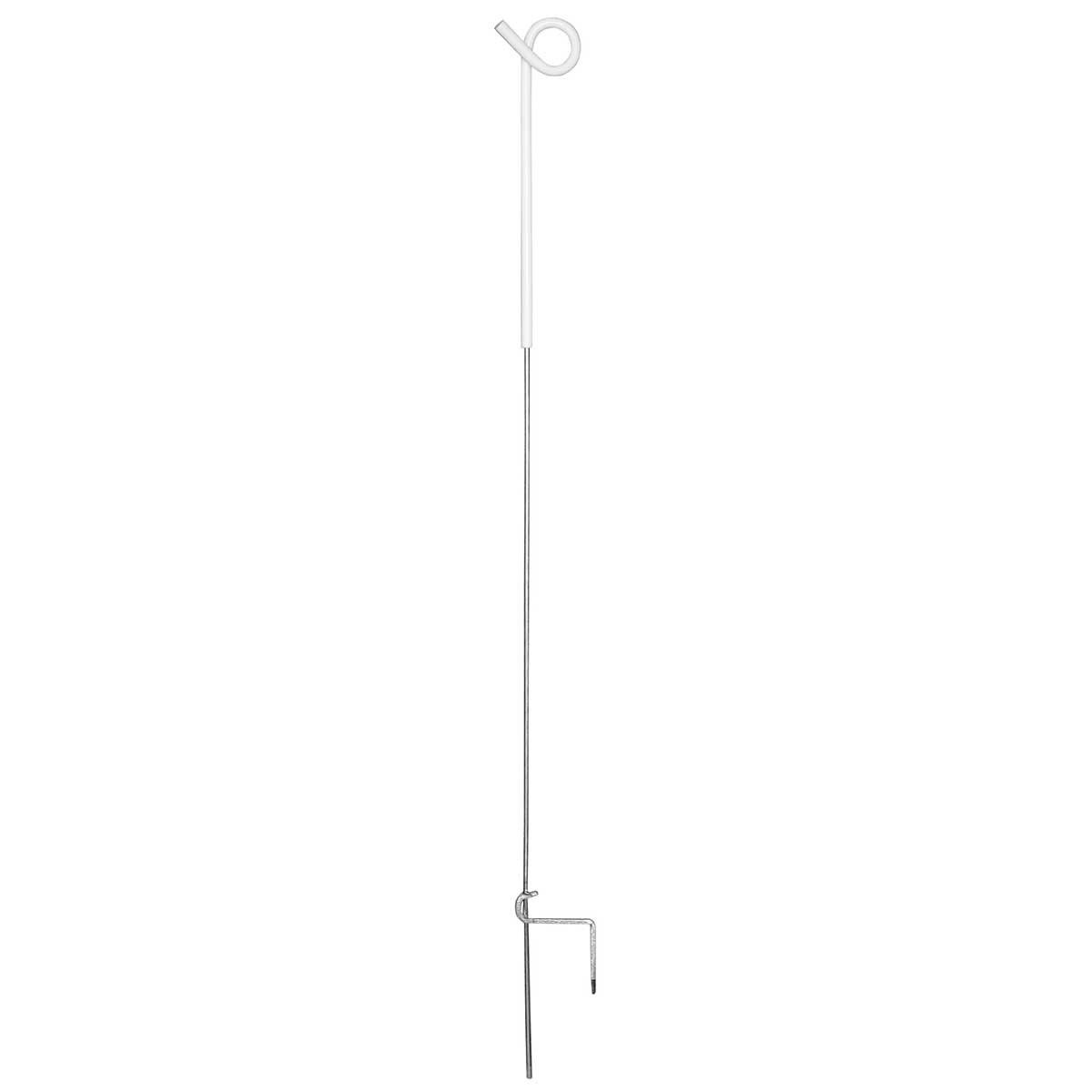 AKO Spring Steel Fence Post with Eyelet, Galvanised 109 cm, Pack of 10