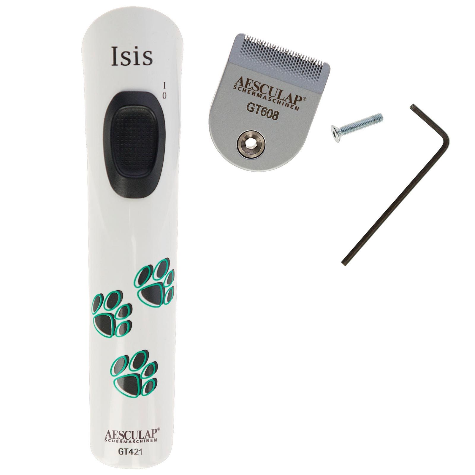 Aesculap Isis Cordless Clipper, Precision Dog Trimmer for Paws & Face, what's included