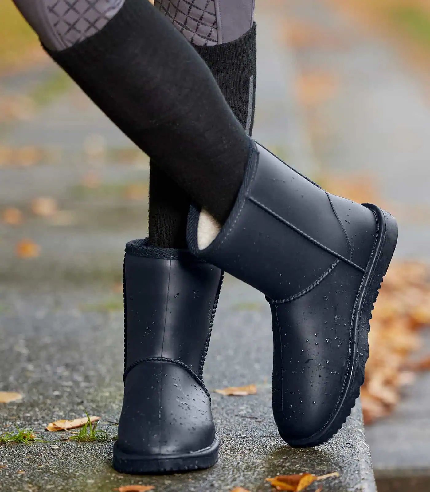 Bottines ELT Rainless imperméables doublure polaire chaude, bleu profond 30