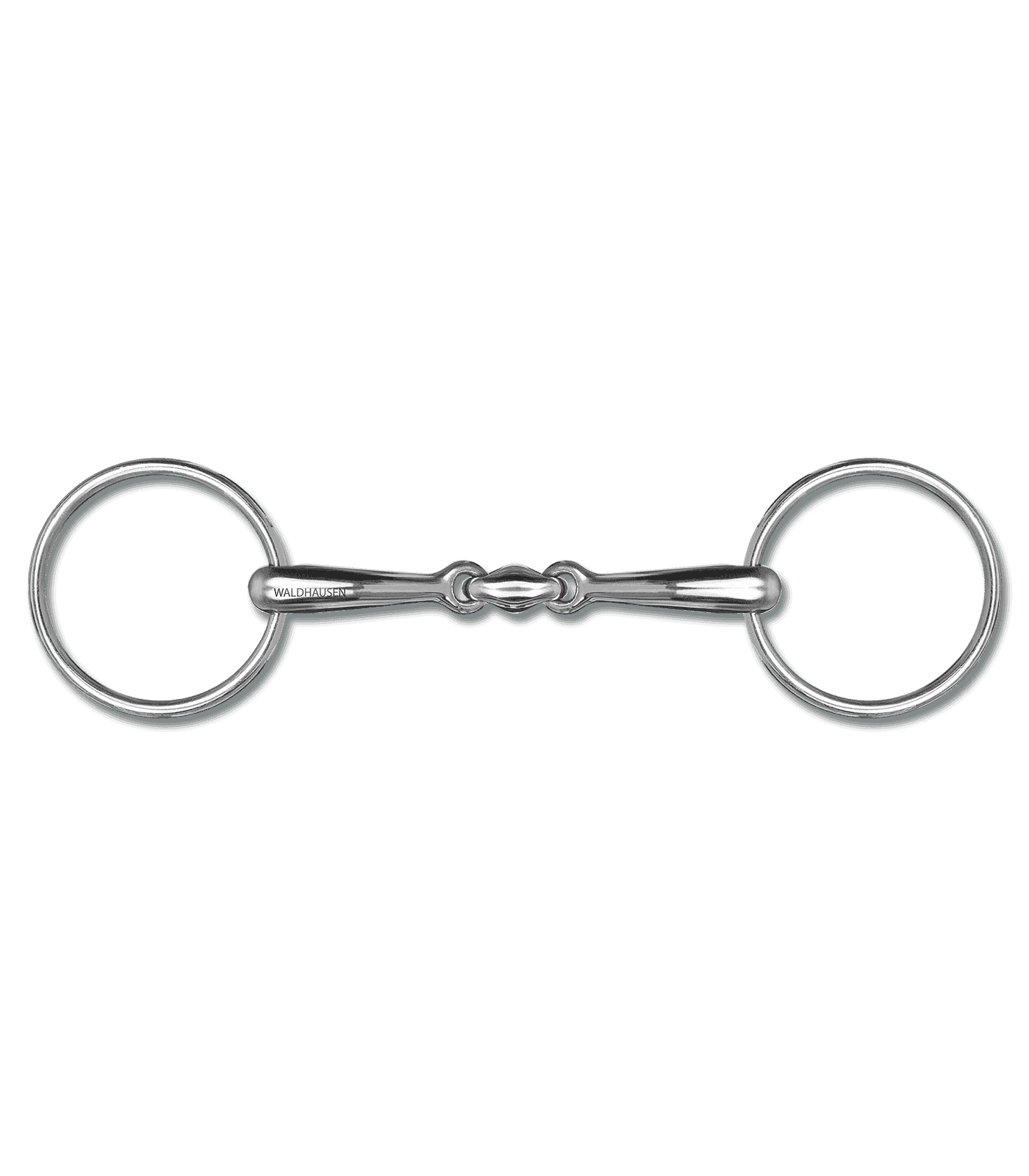 Waldhausen Karikás zabla duplán tört, V:16 mm, Sz:12,5 cm, K:7 cm
