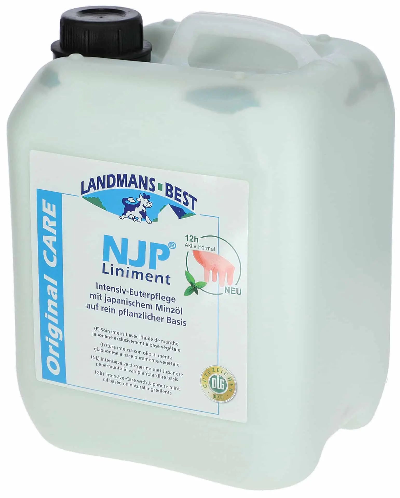 Kerbl NJP Liniment Tőgyápoló Borsmentaolajjal, 12 Órás Aktív Formula, 5000 ml kanna