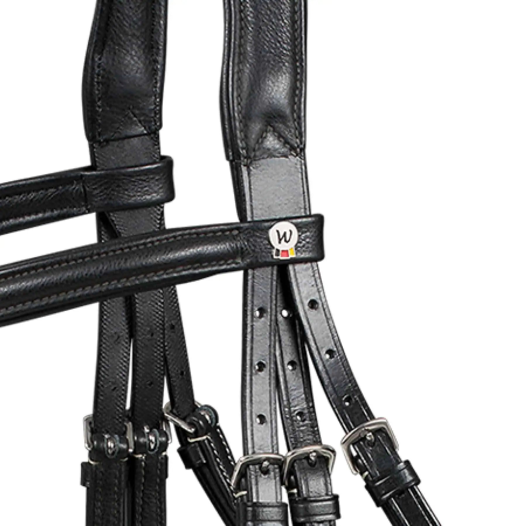 Waldhausen X-Line Bridon Supersoft, cuir extra souple, combiné anglais, Noir, FULL
