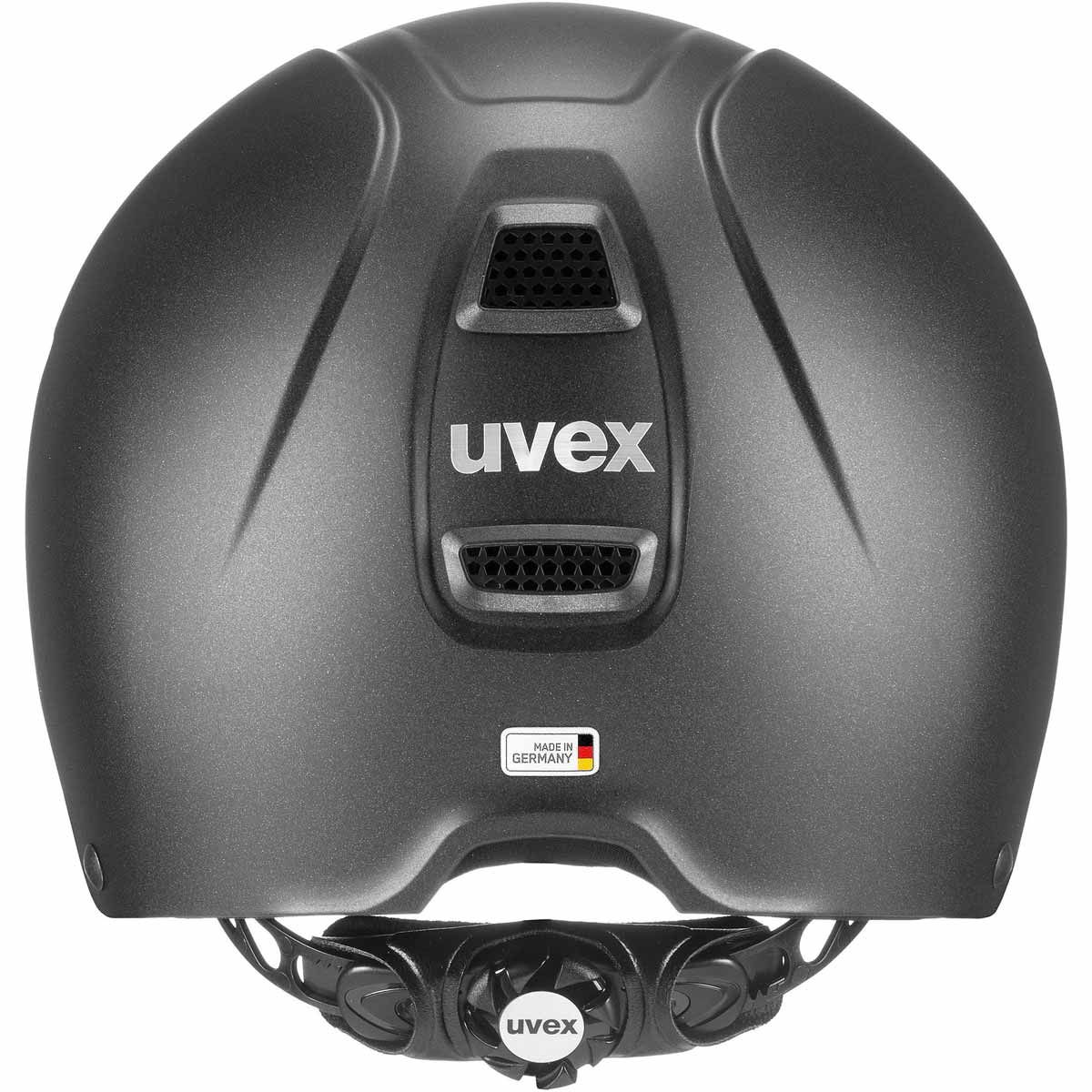 uvex perfexxion II riding helmet with ponytail cutout, 3D-IAS
