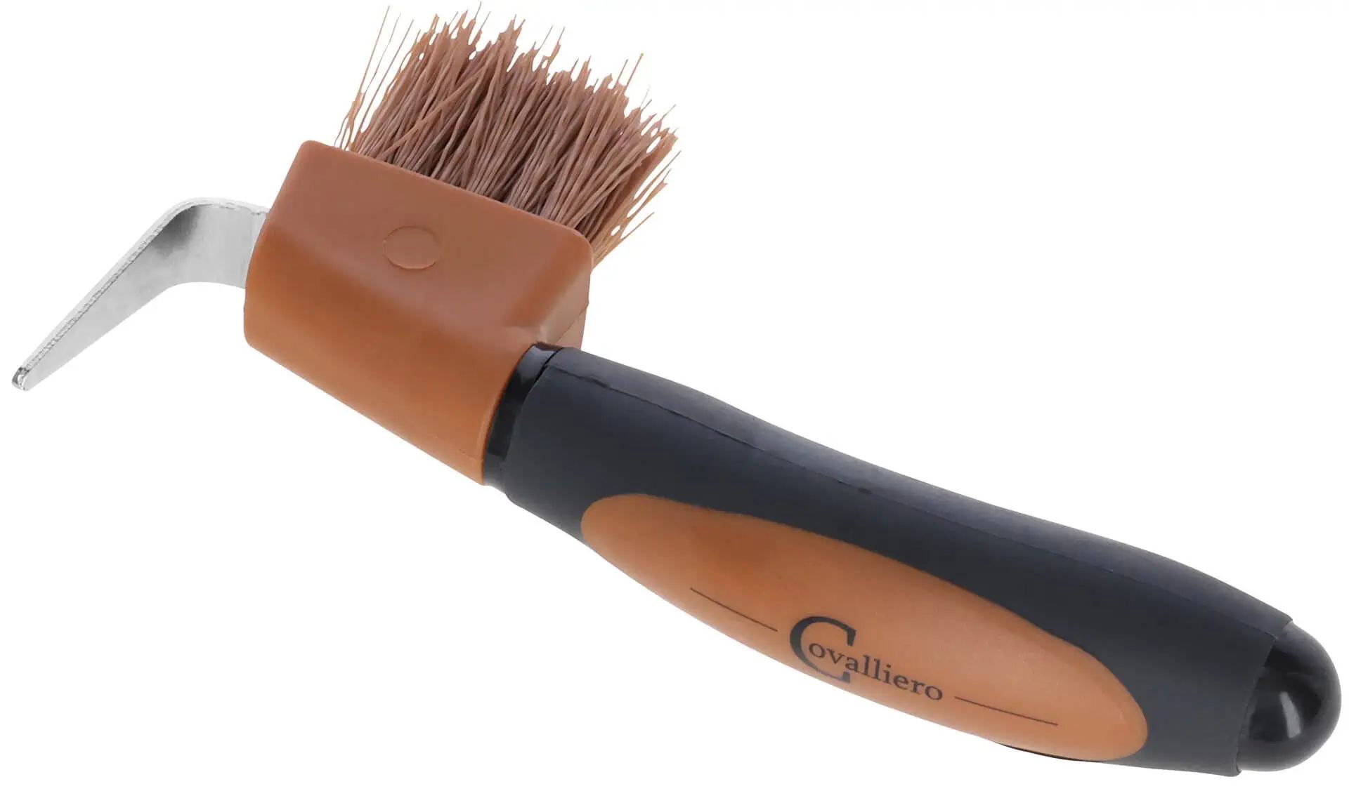 Covalliero Hufkratzer 2K mit Bürste, ergonomischer Griff