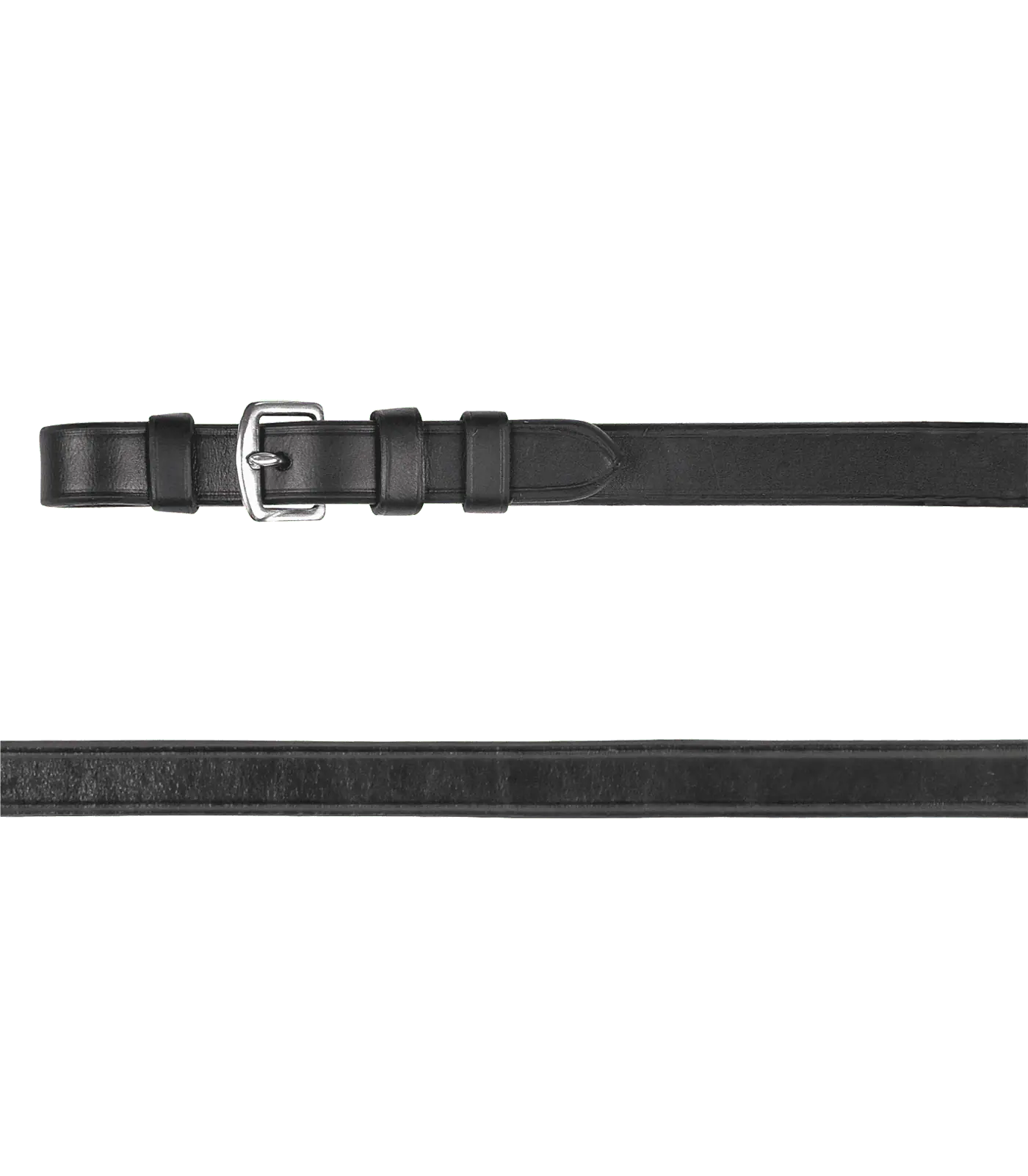 Waldhausen sima bőr kantárszár, 16 mm, fekete