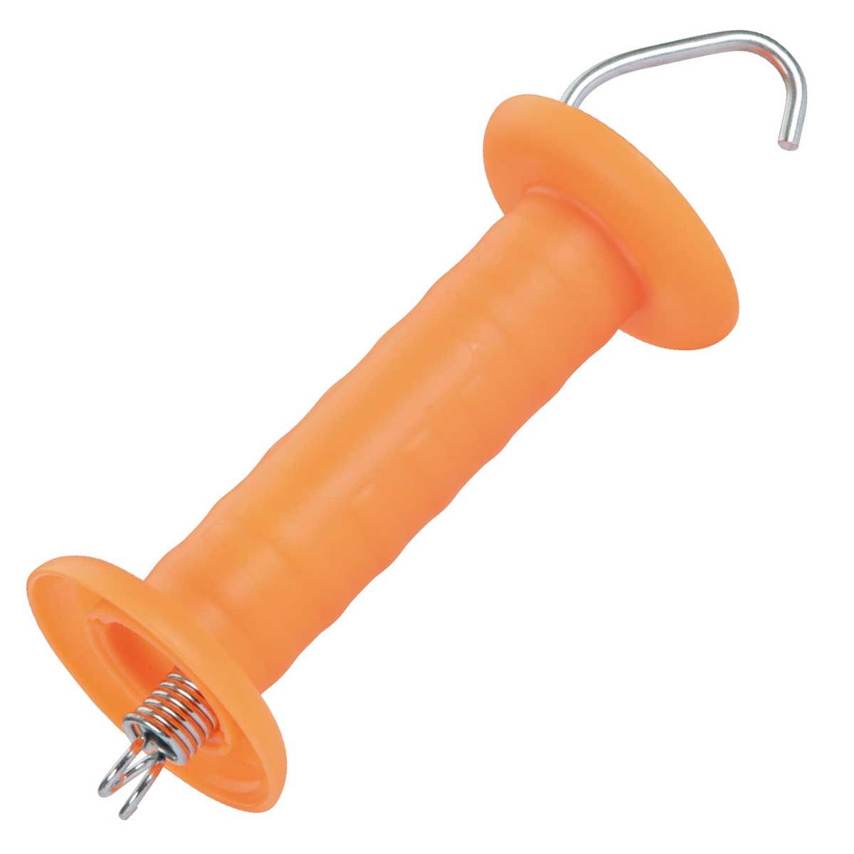 Gate handle with hook galvanized orange