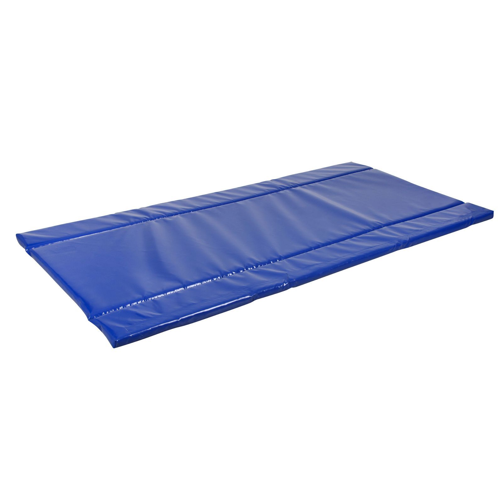 Gymnastikmatte, Faltmatte, blaue Matte, gepolsterte Matte, Übungsmatte