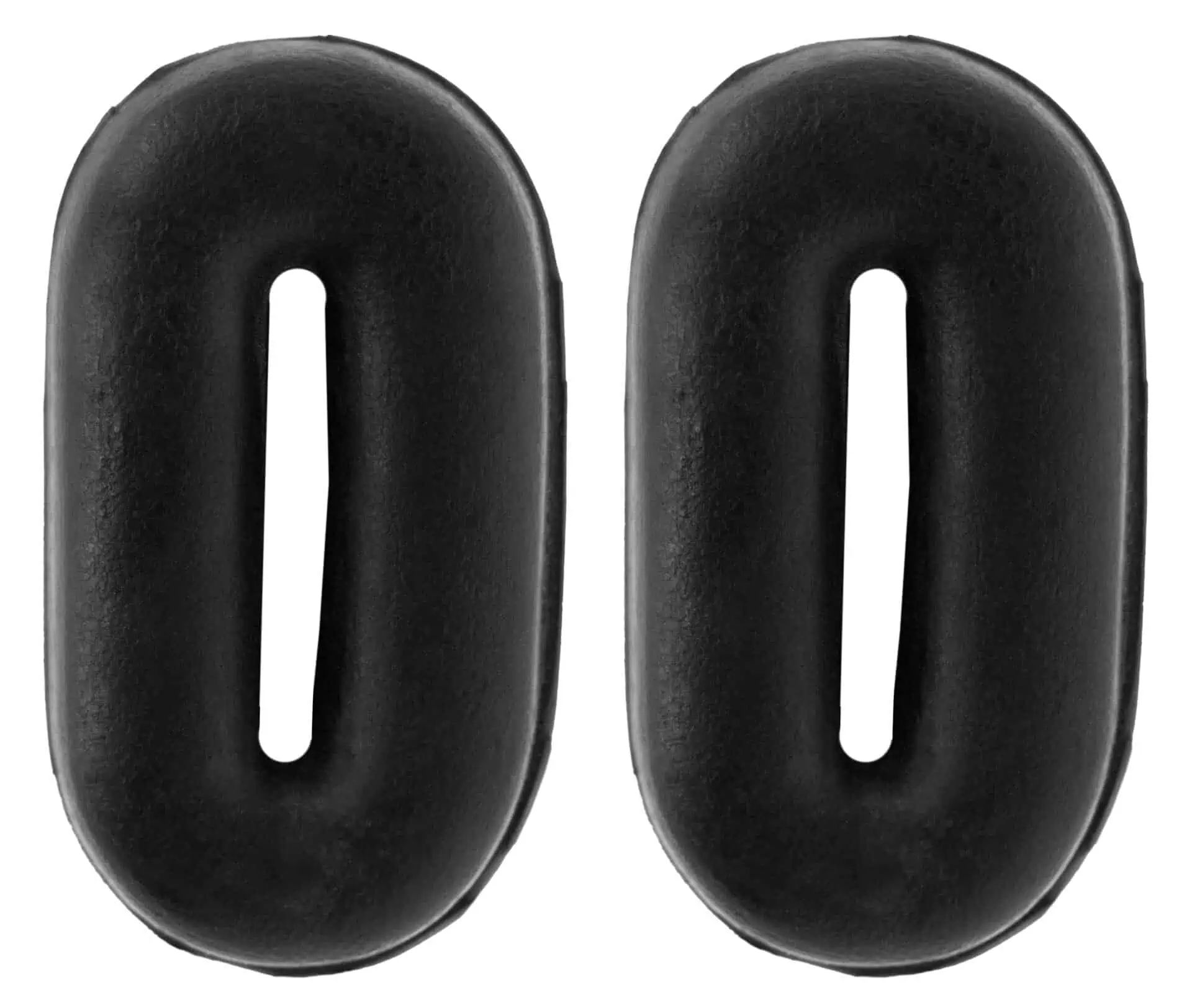 Kerbl Martingalstopper aus Gummi, 2 Stück, schwarz, Set