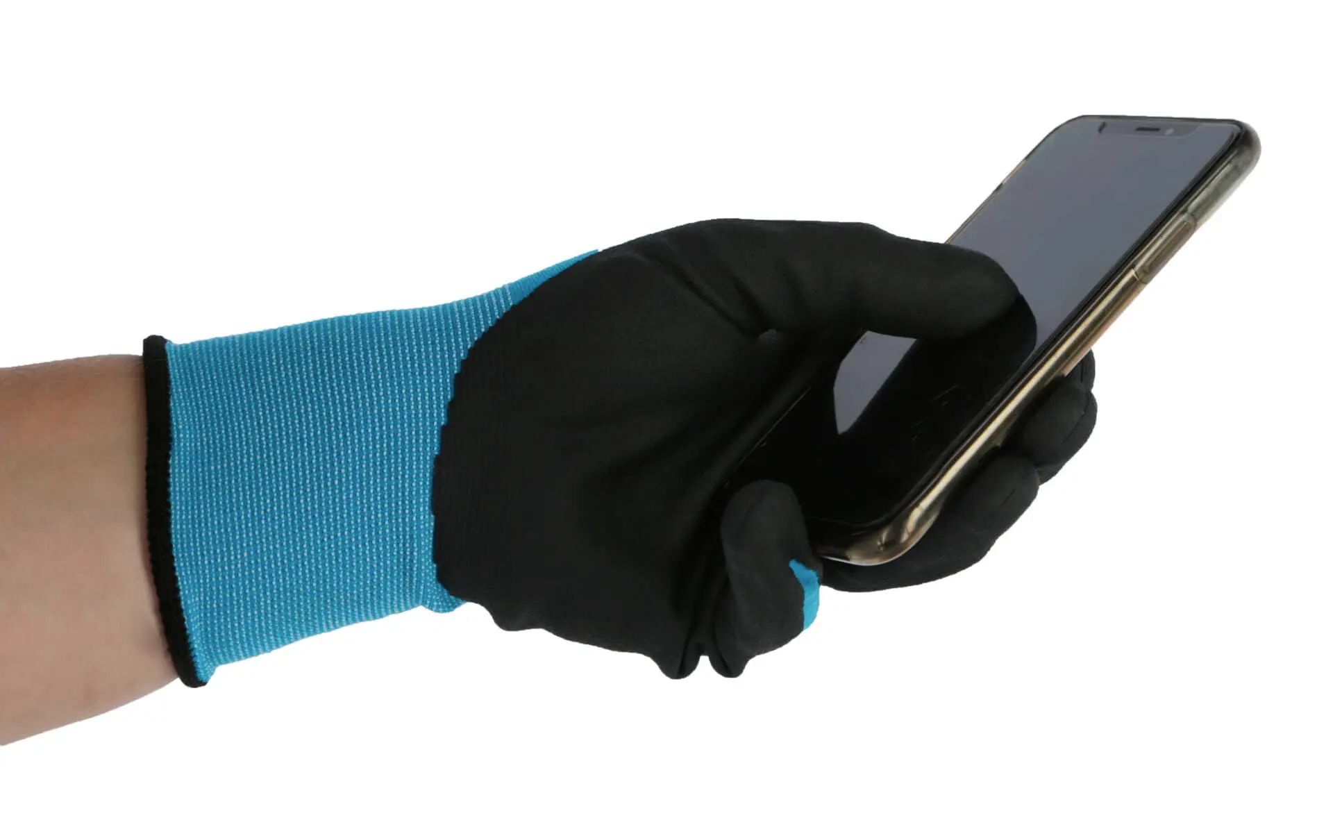 Kerbl Glove EasyTouch, Blue, Fine-Knit Touchscreen Gloves, 11/XXL