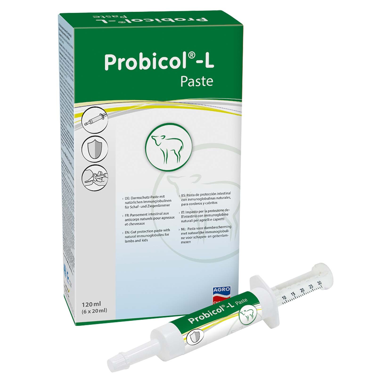 Kerbl Probicol-L Paste for Lambs with Immunoglobulins and Vitamins, 6x 20 ml, packaging