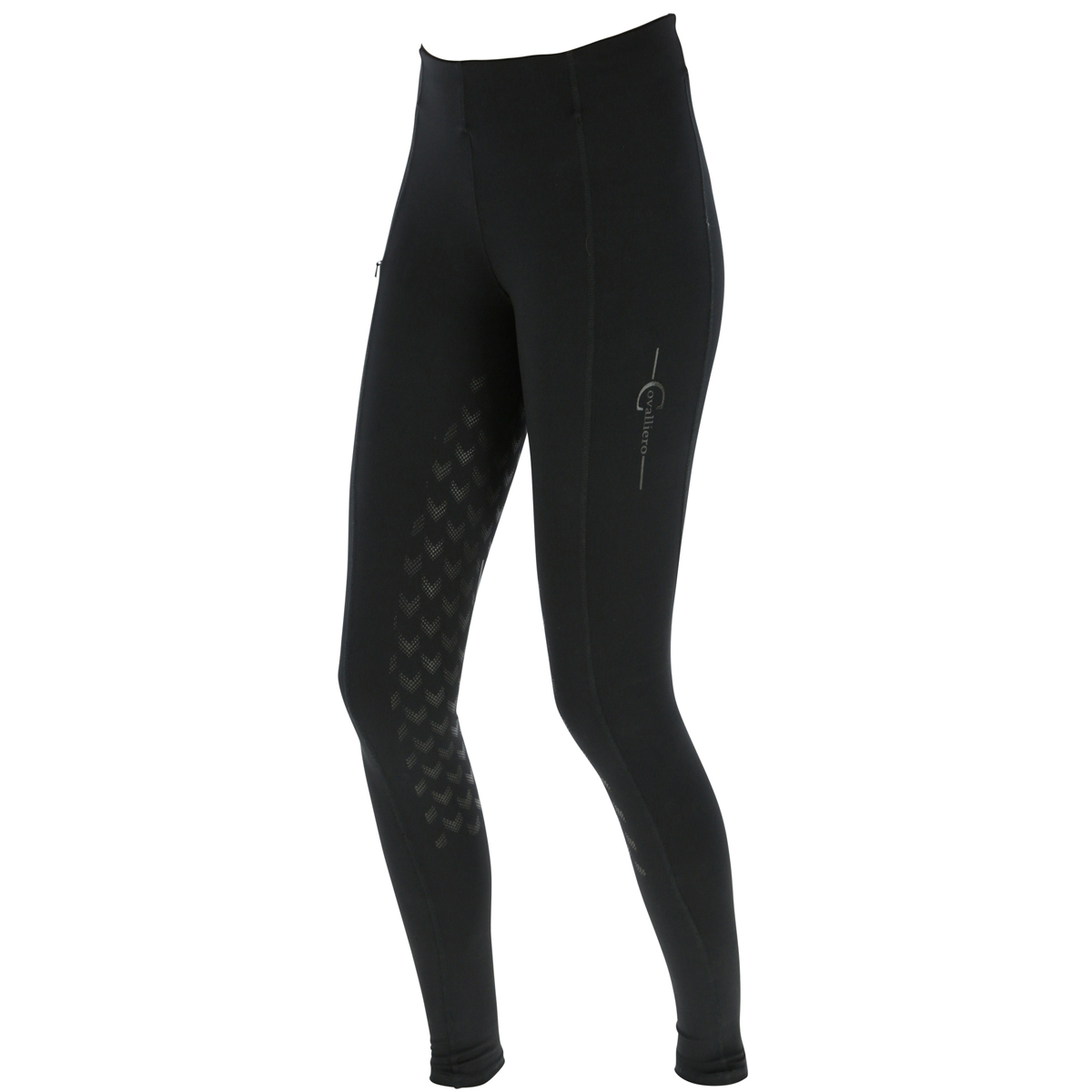 Covalliero Equona Lovagló Leggings Teljes Üléssel, 4 irányban rugalmas, fekete 34/36