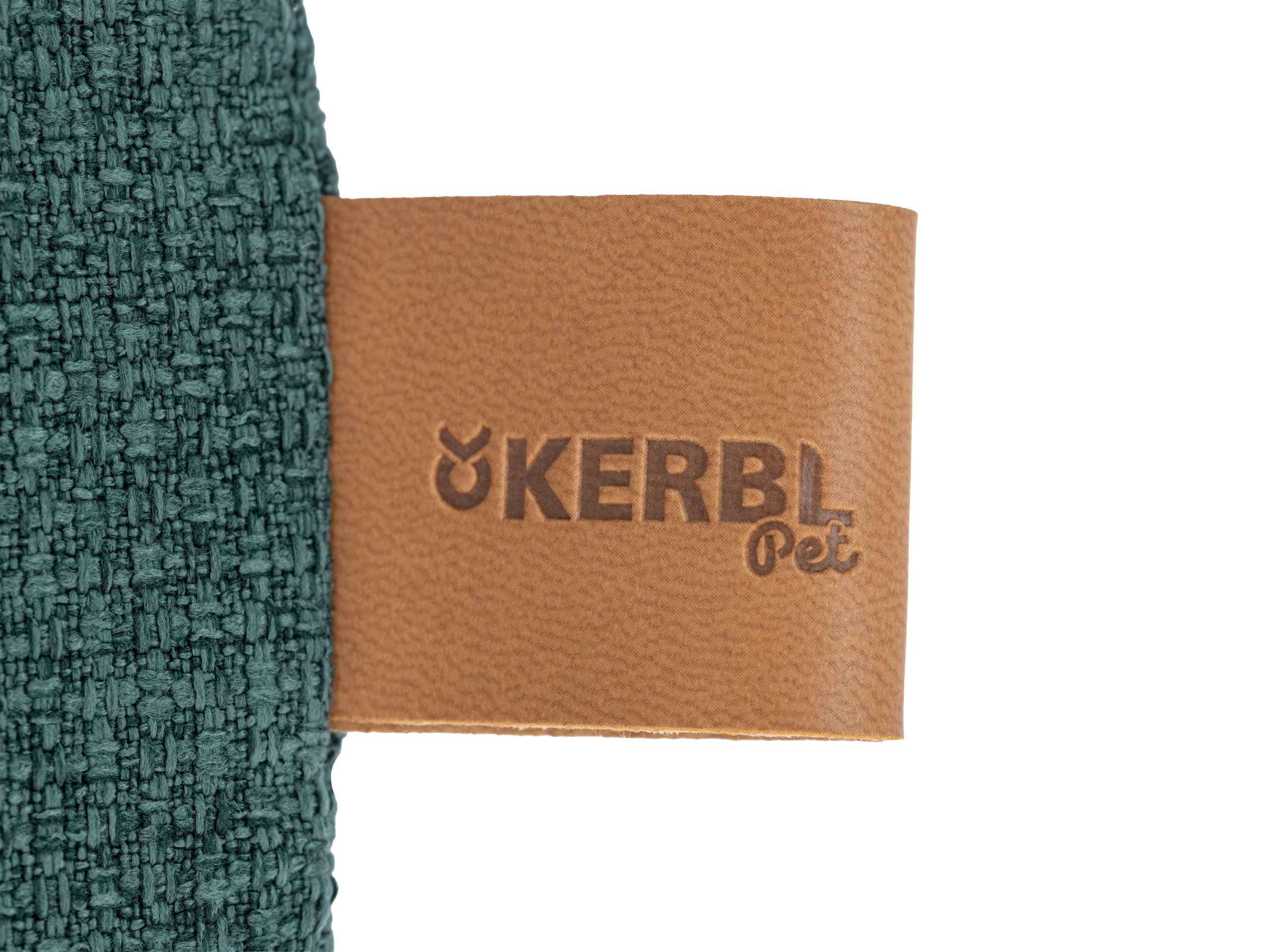 Tasche, Beutel, grün, gewebt, Lederband