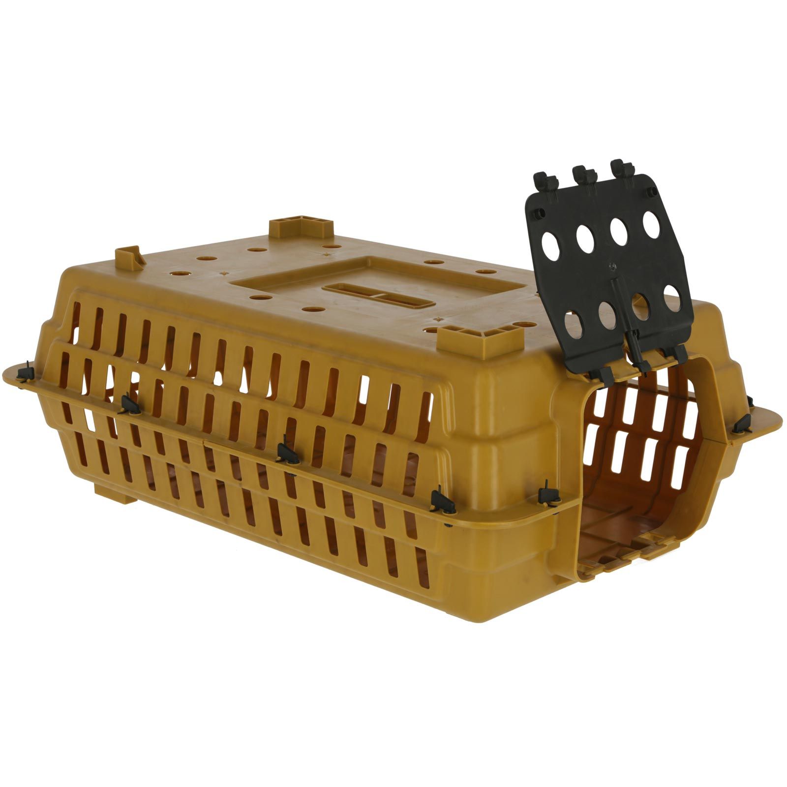 Boîte de transport de volailles marron