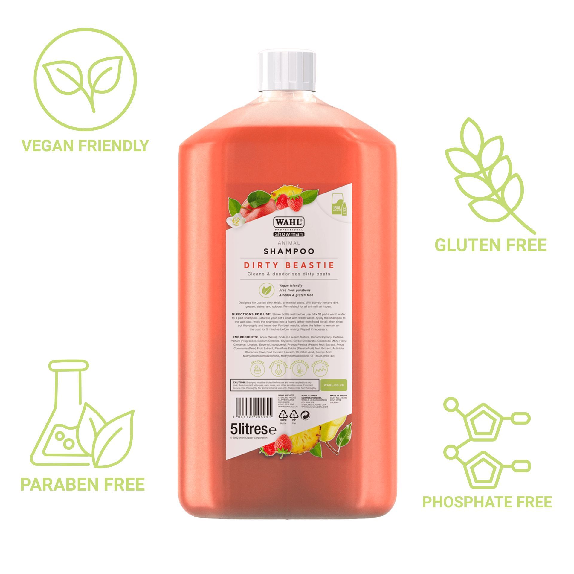 shampoo, 5 litres, animal, shampoo, dirty beastie