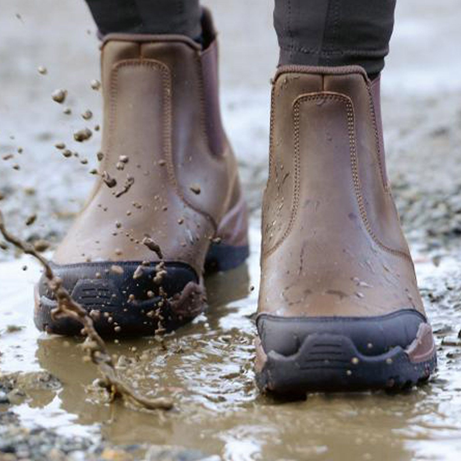 BUSSE Jodhpur-Stiefelette ATLANTA, Reitstiefelette Leder braun, im Einsatz