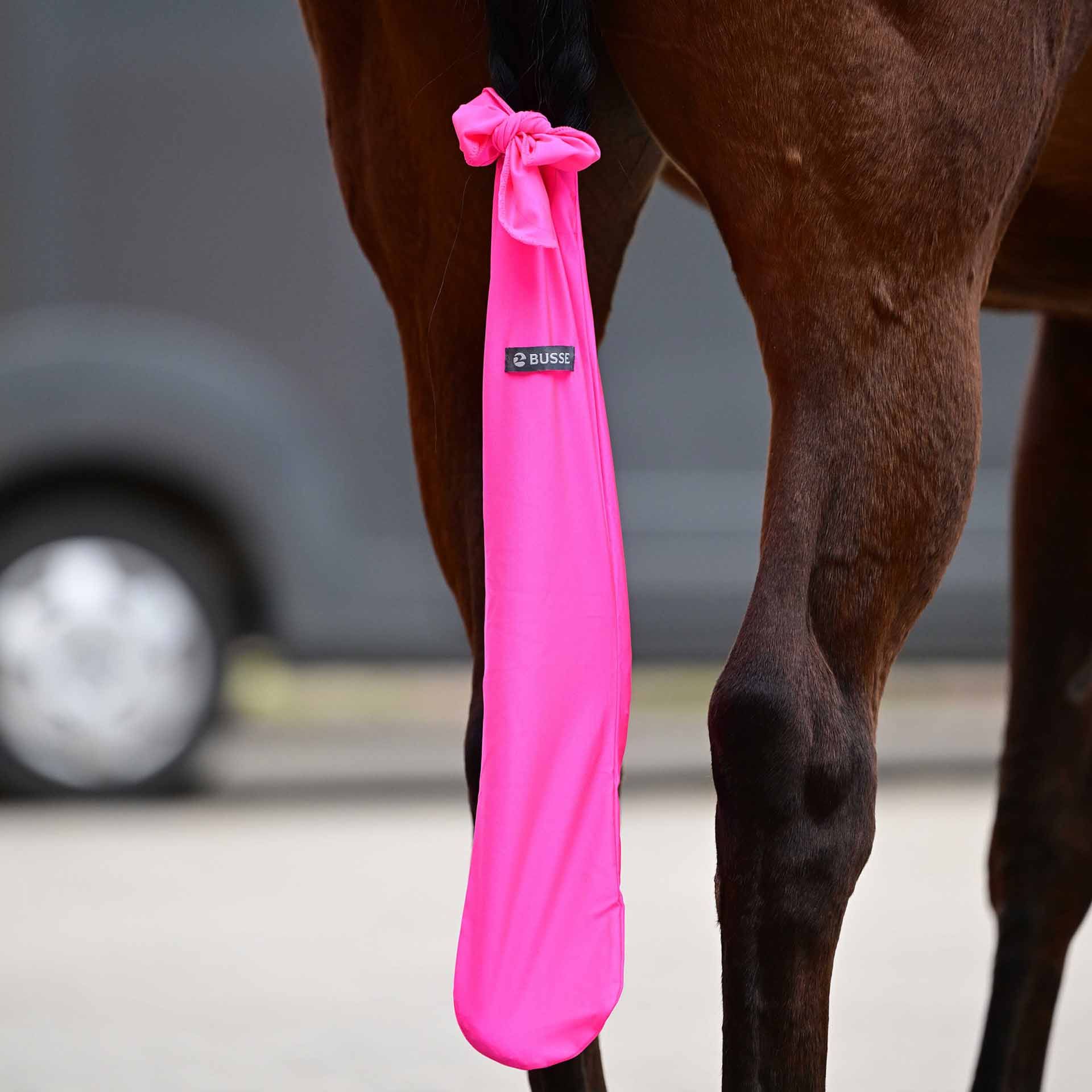 BUSSE CLEAN farokvédő, puha védőtasak a ló farkához, pink