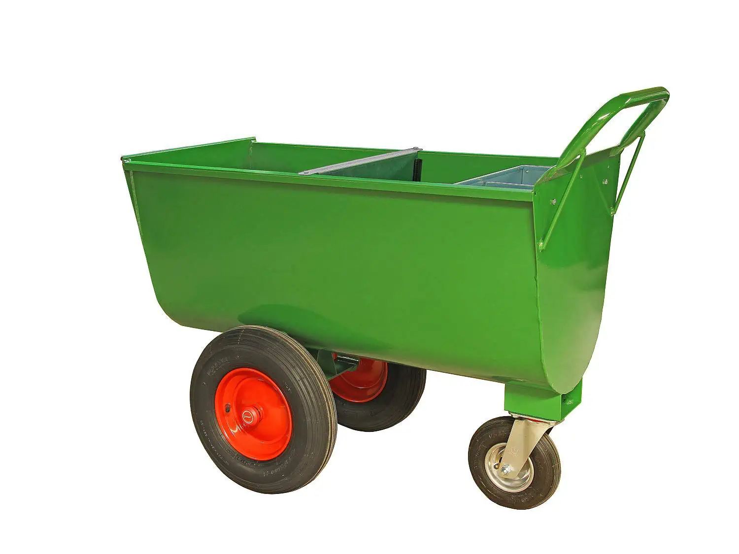 Growi Futterwagen Typ 180 LL, Futterkarre für den Stall, mit Trennwand & Mineralbehälter