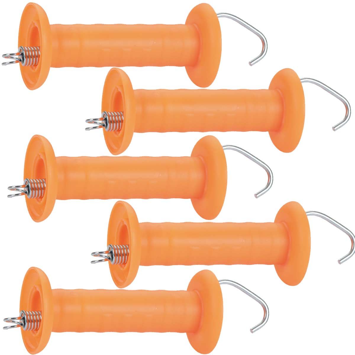 5 Poignée de porte avec crochet et ressort de tension orange