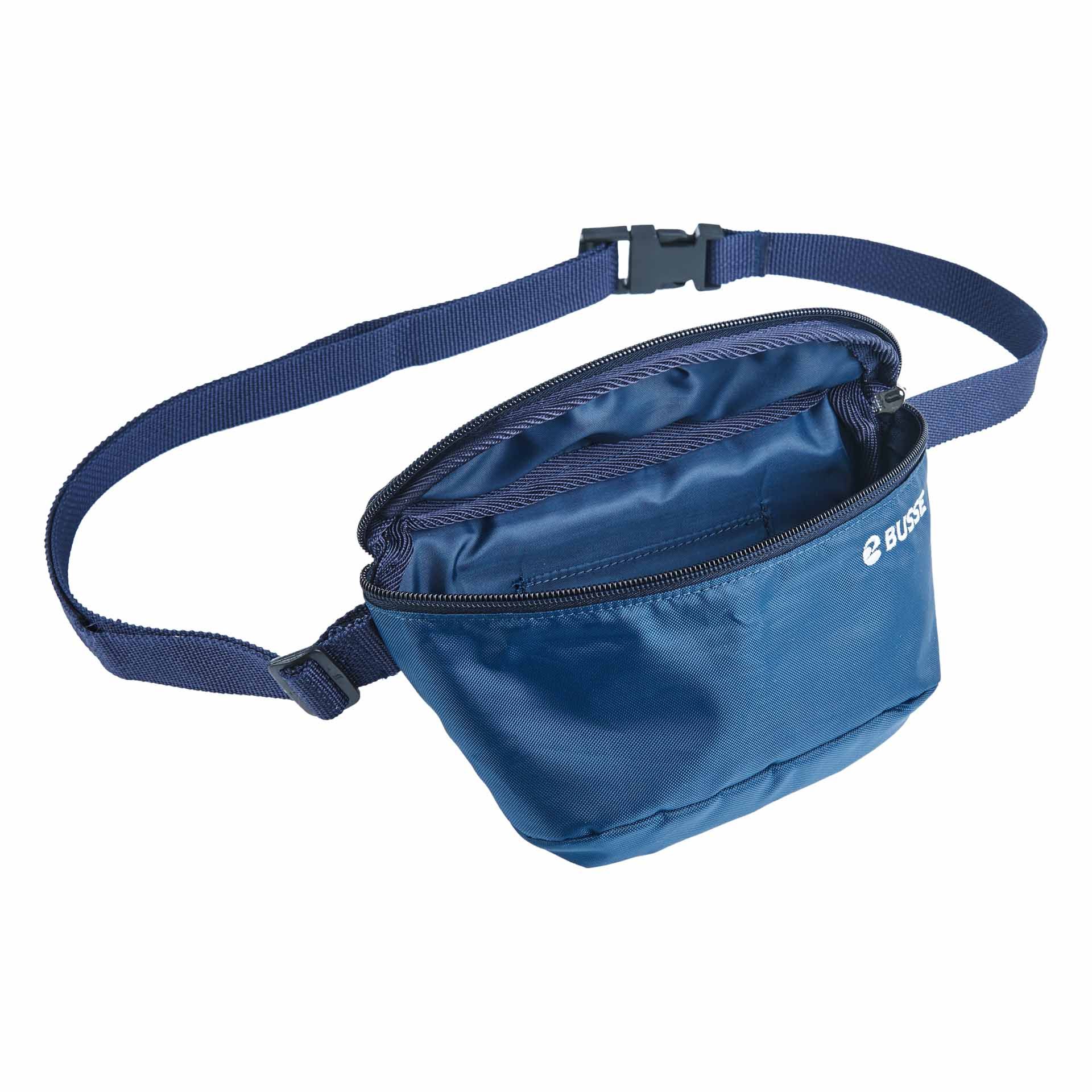 Sacoche ceinture BUSSE RIO pour cavaliers, sangle réglable, bleu marine/gris