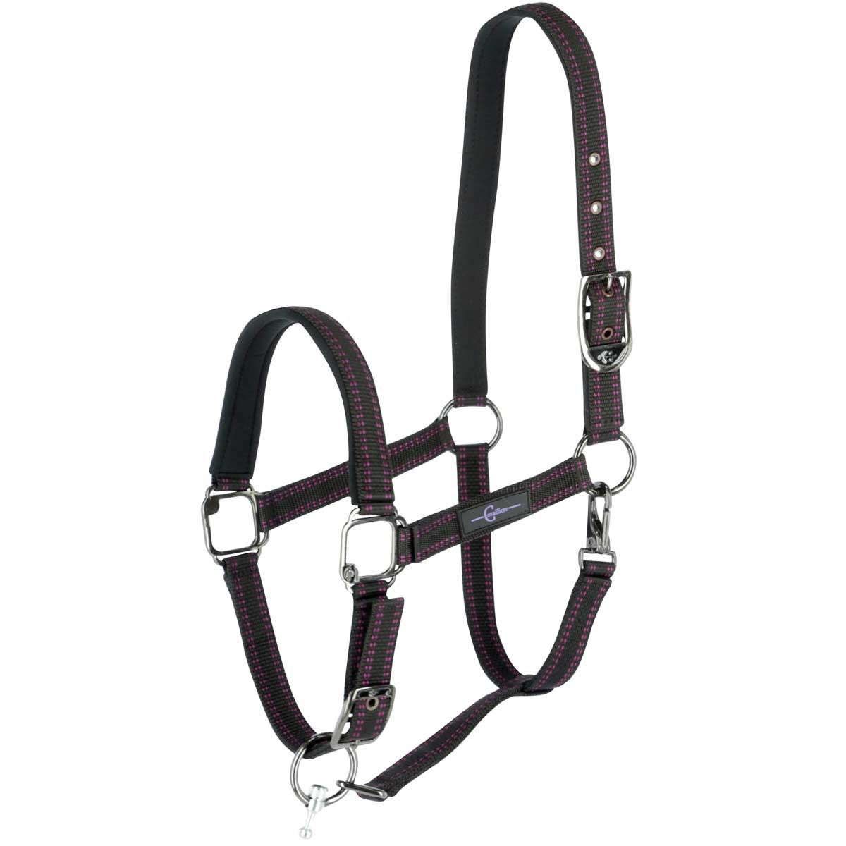GoLeyGo 2.0 licou de cheval noir/fuchsia COB