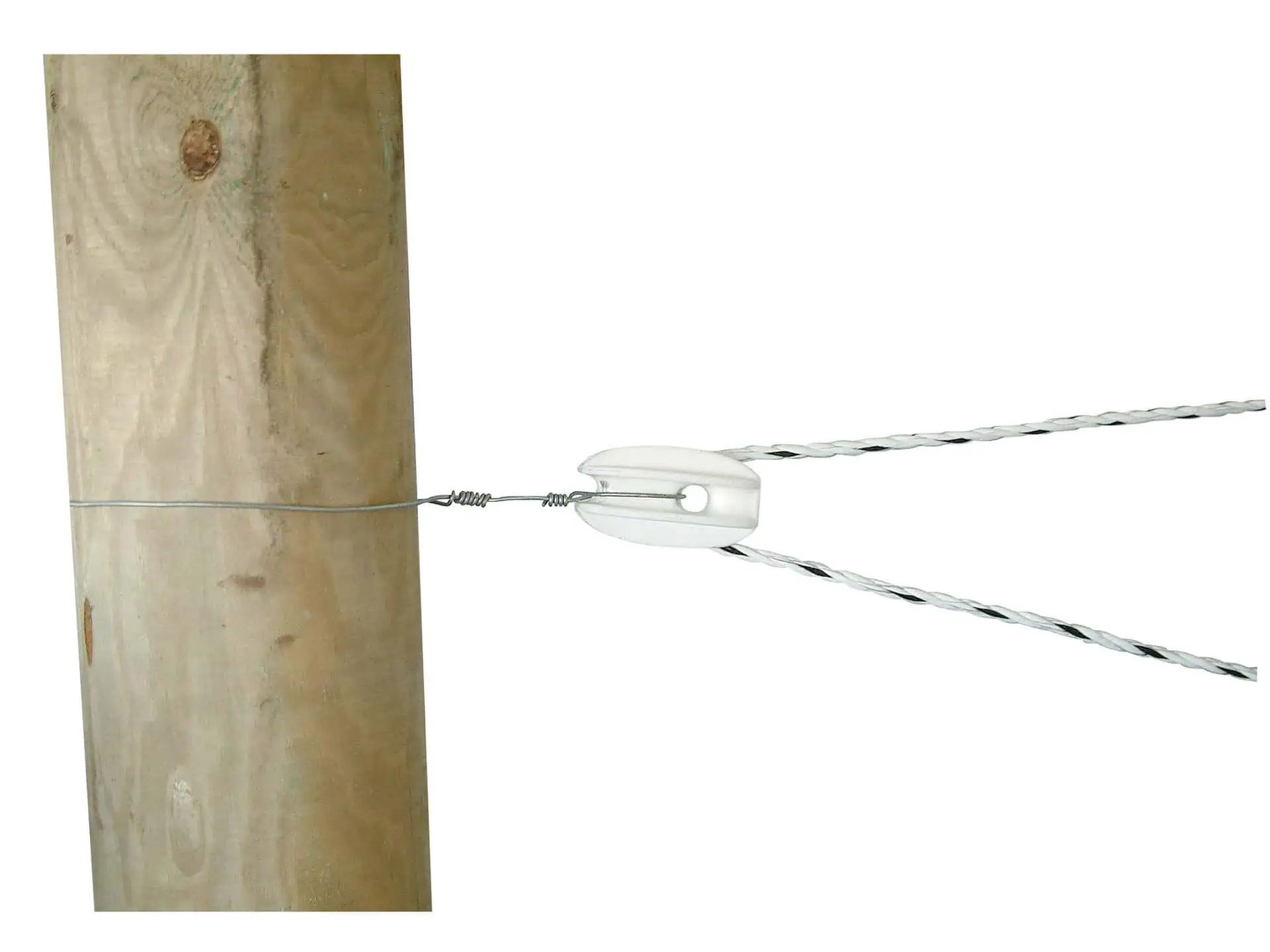 Kerbl Strain Insulator Fiberglass, Corner & Strain Insulator for Fencing, in use, insulator