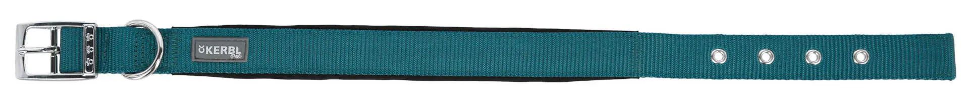 Collier Nylon Kerbl Miami Plus pour Chien Rembourré, Gris, 38-46 cm/25 mm