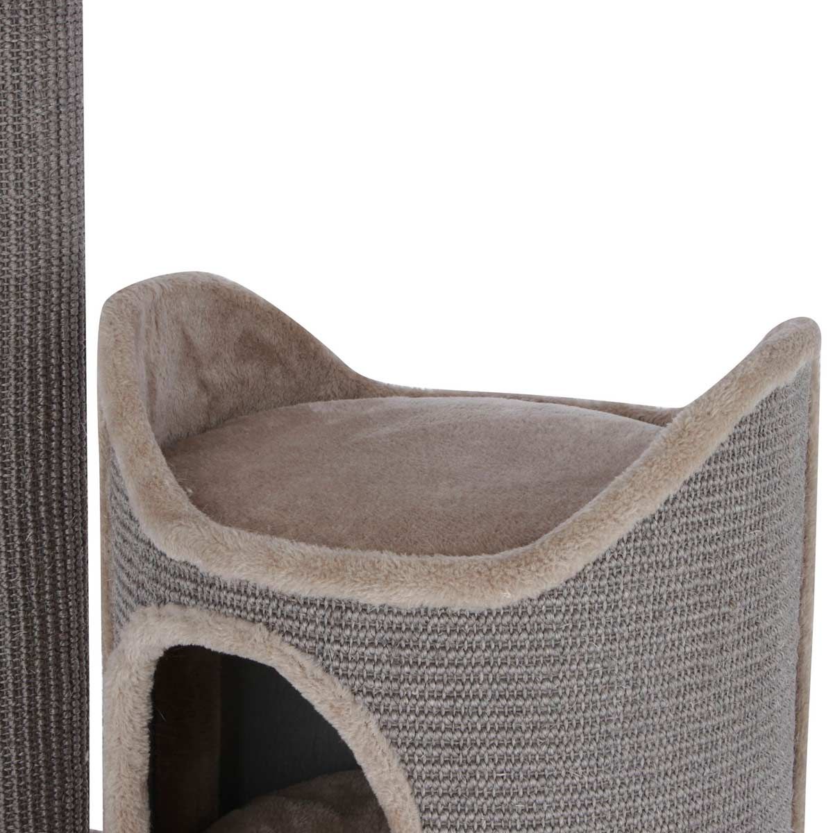 Kerbl Katträd Tiana med klöspipa, sisalklädsel, flera liggytor, 130 cm, detaljbild