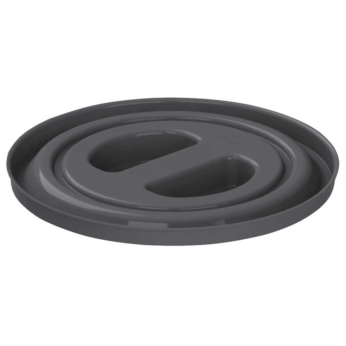 Kerbl Couvercle pour seau d'écurie et de chantier 12 L, noir