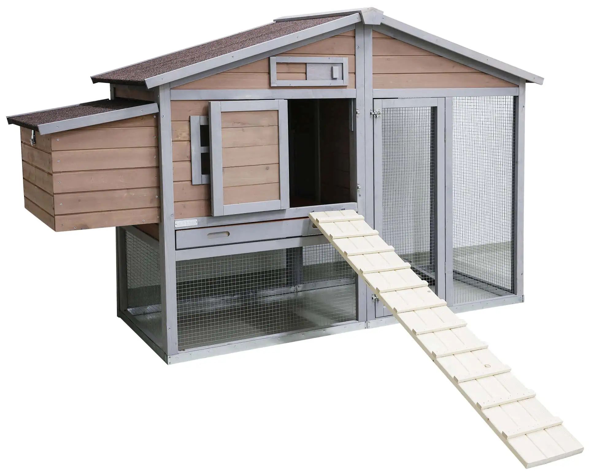 Échelle pour poules en bois, Kerbl Hobbyfarming, barreaux stables, 115 x 18 x 3 cm