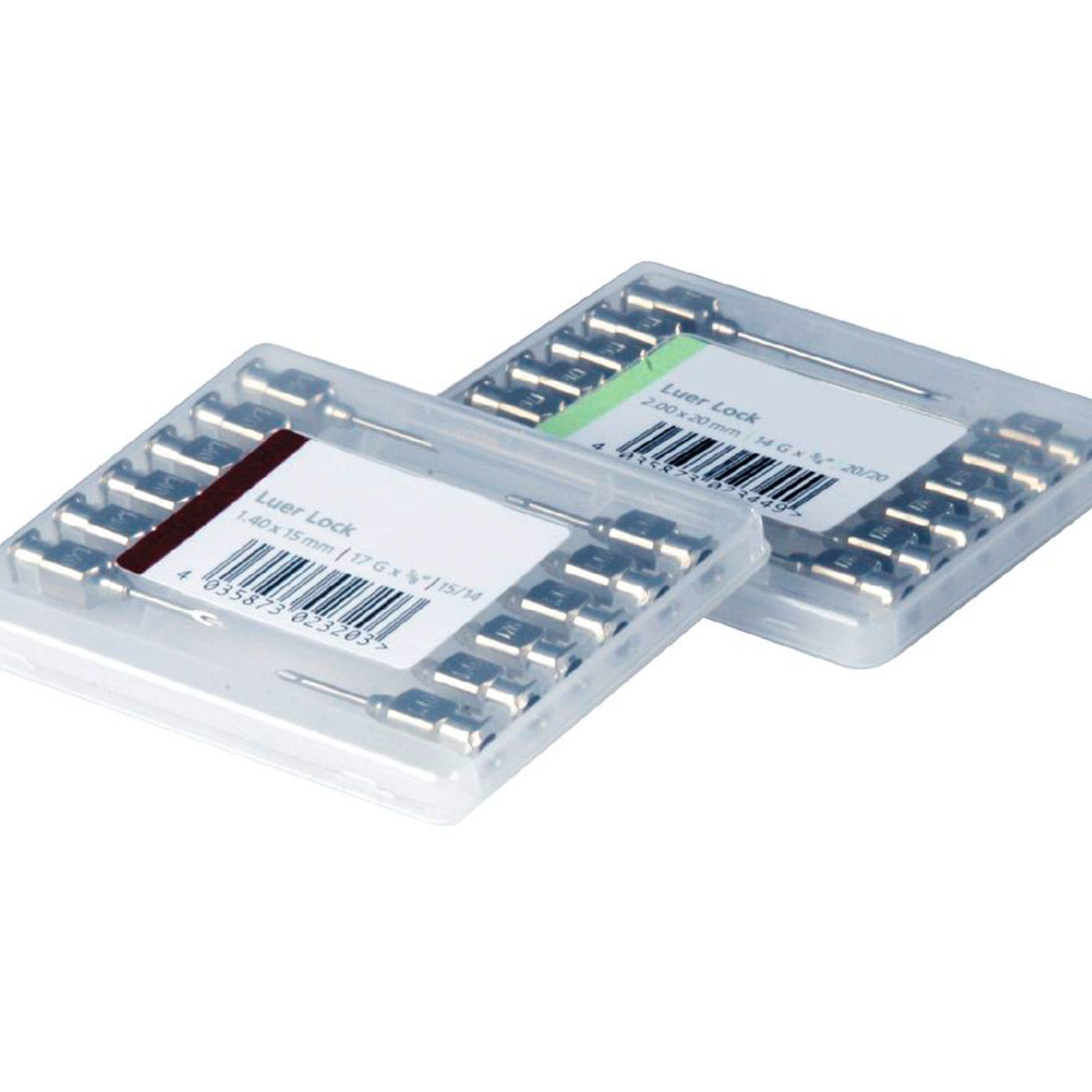 10x canules HSW Premium à embout Luer-Lock, biseau Bison, acier chrome-nickel, 1,4 mm x 35 mm