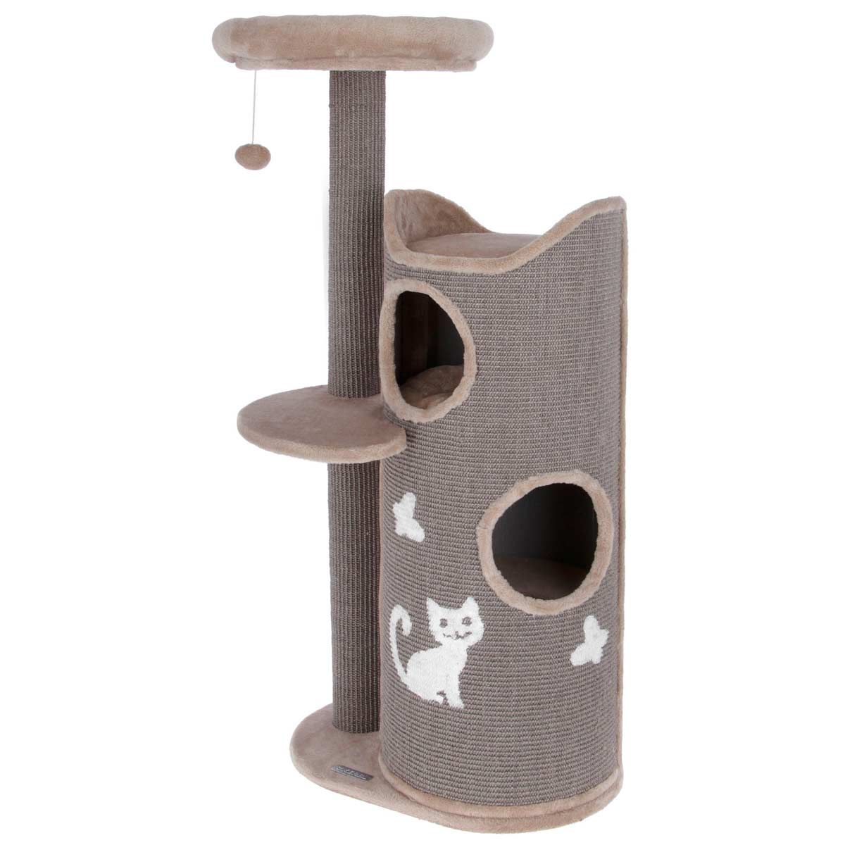 Kerbl Albero per gatti Tiana con cilindro tiragraffi, 130 cm