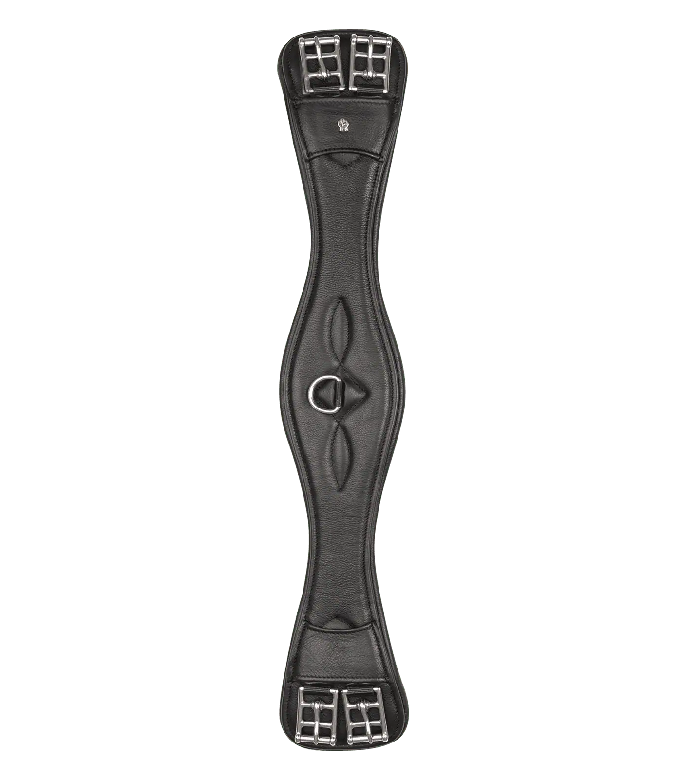 Waldhausen Sangle Courte en Cuir Comfort, Boucles en Acier Inoxydable, Noir, 70 cm