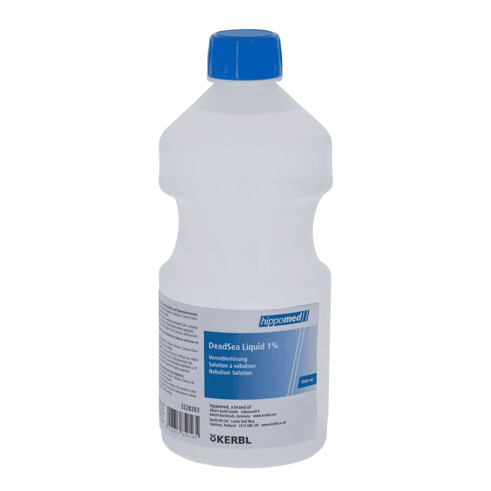 Kerbl Hippomed Saumure Mer Morte 1% 1 L, Solution Nébuliseur