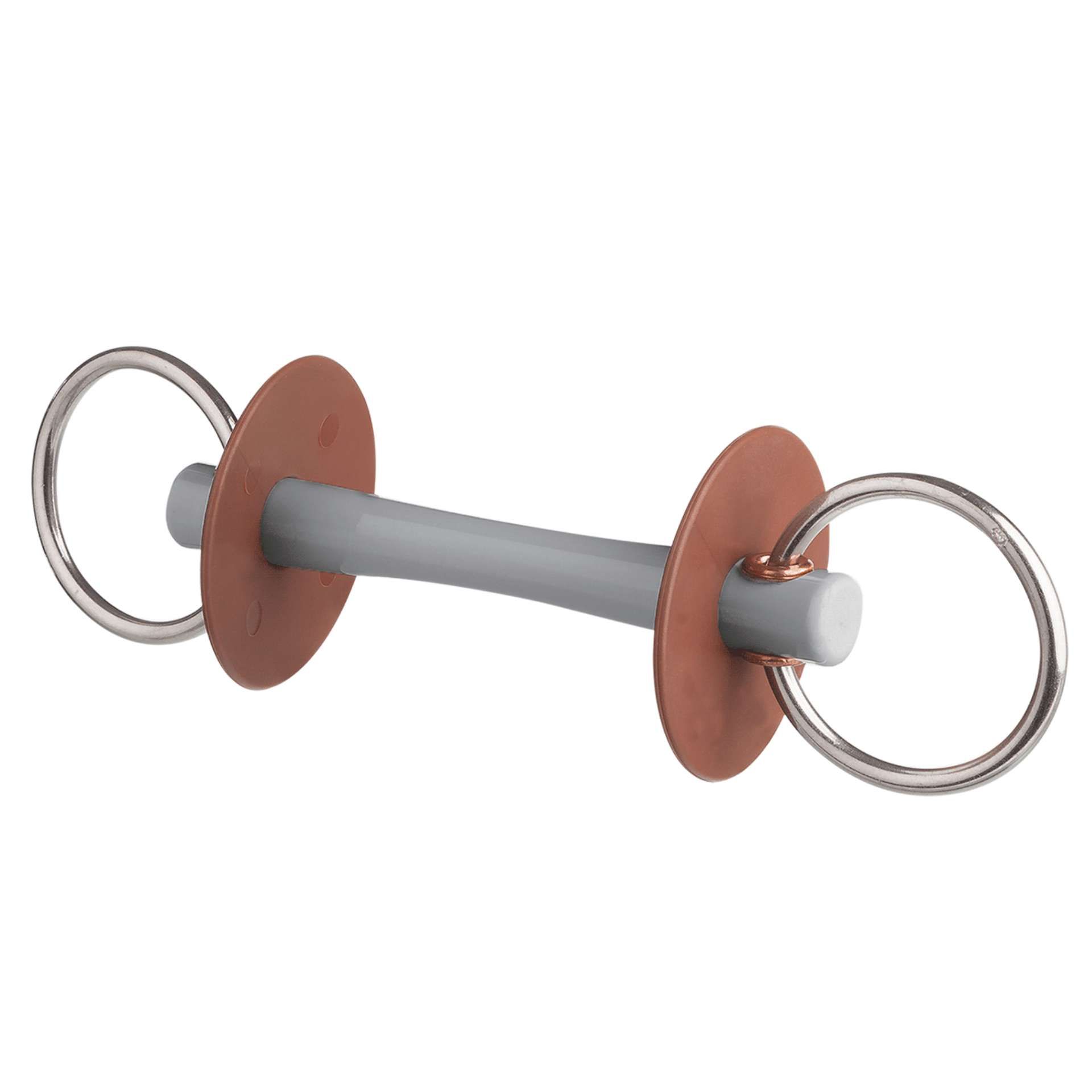 beris filetto ad anelli con cannone comfort sottile, anello 7,5 cm, morso