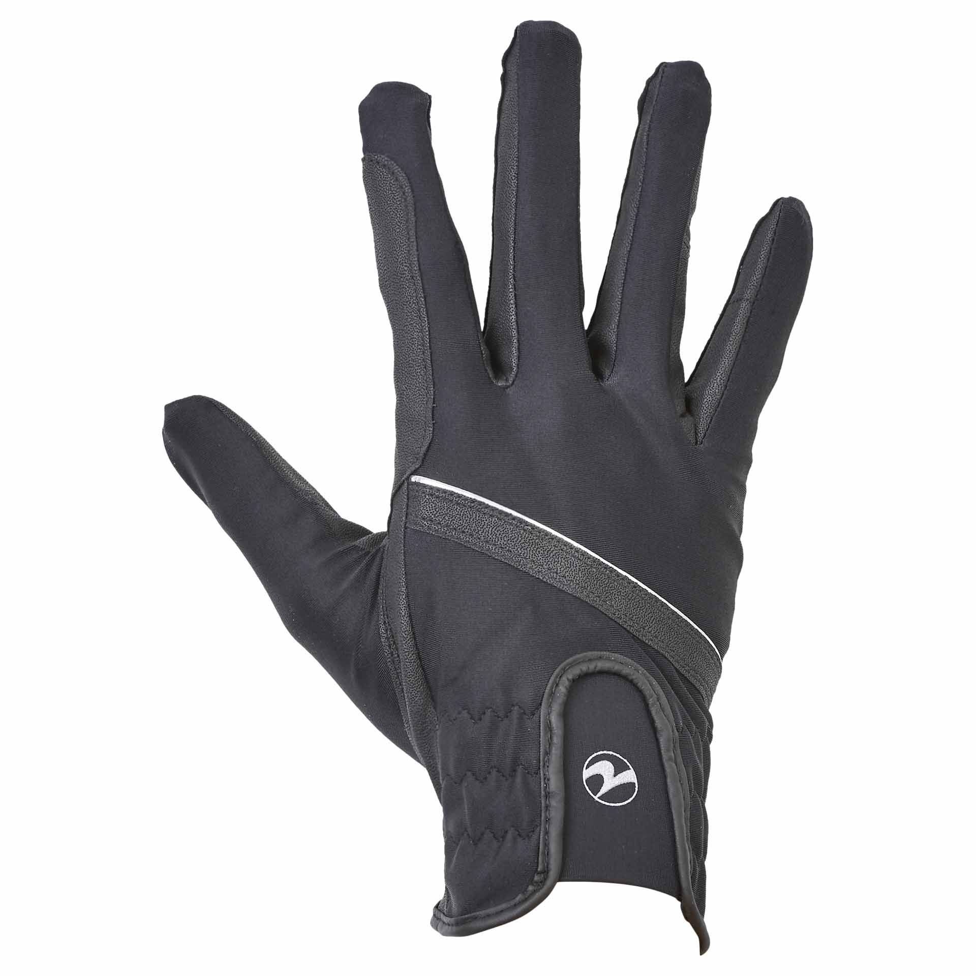 Gants d'équitation BUSSE BENJA, légers et respirants, élastiques, Noir, S