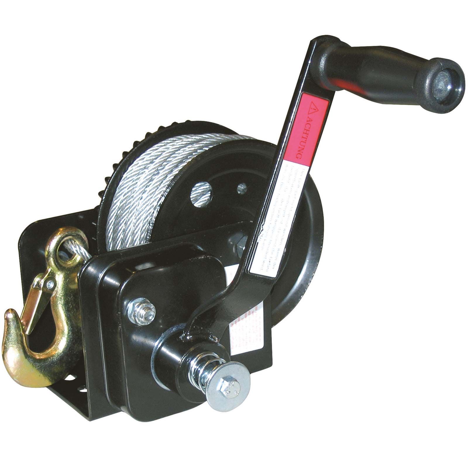 Kerbl Vinsch Handvinsch med automatisk broms, 20 m rep