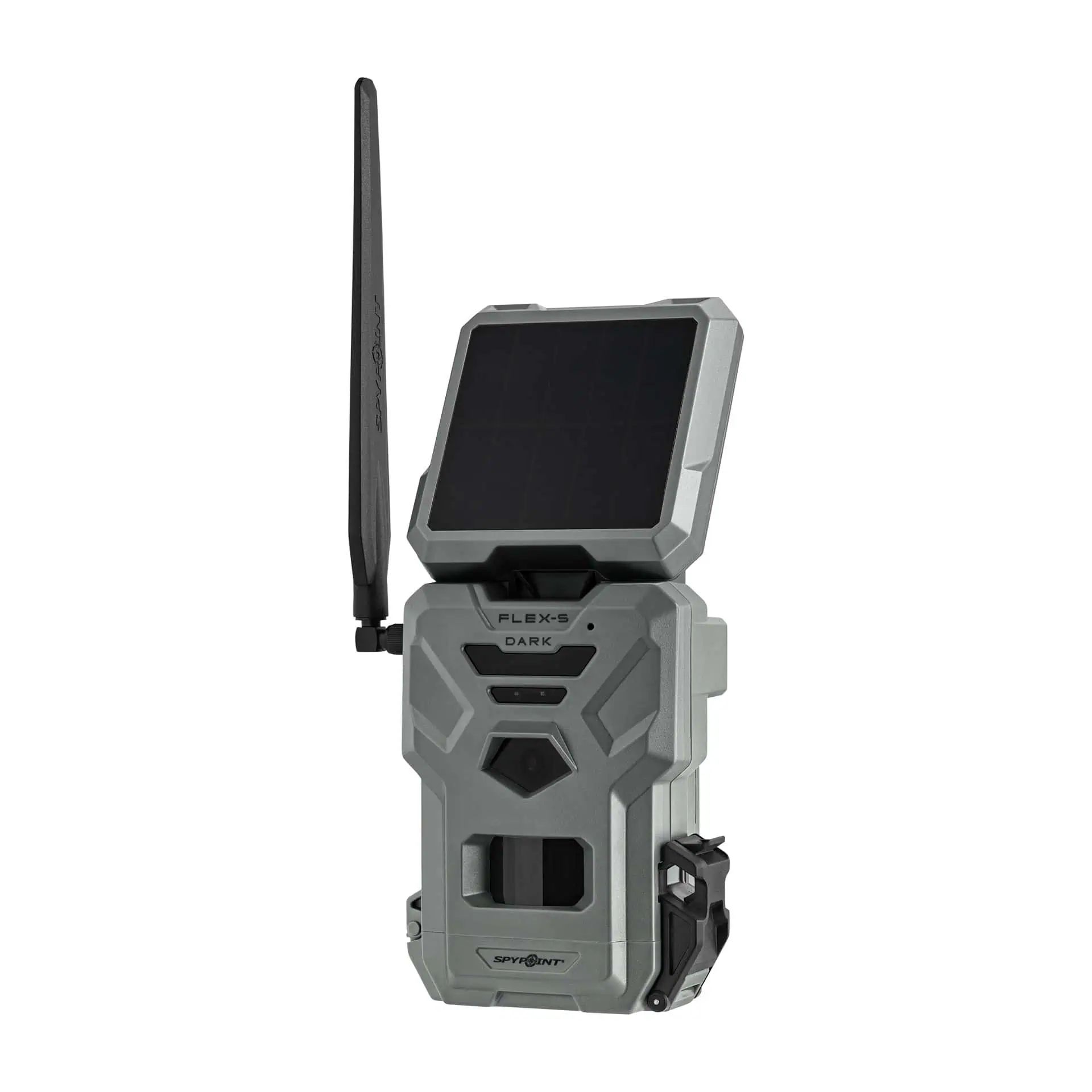 SPYPOINT Wildkamera FLEX-S-DARK, Mobilfunk mit Solarpanel, Vorderansicht