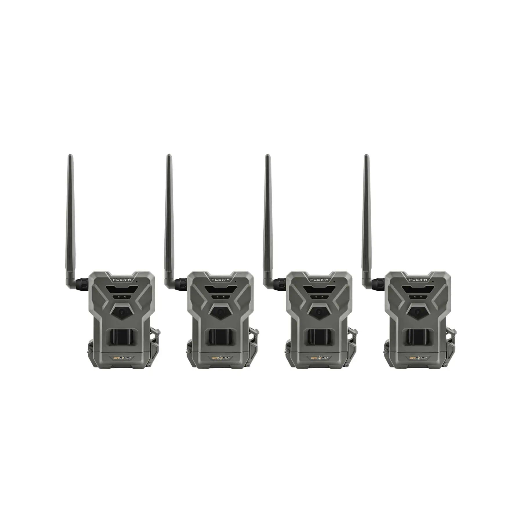 Spypoint FLEX-M Cellular Trail Camera Kit, 4-Pack for Hunting, set