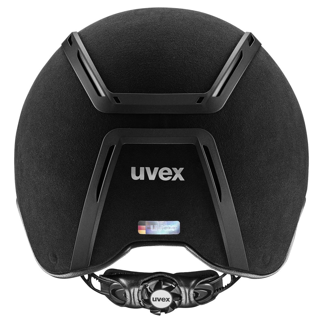 uvex Reithelm exxeed classical, schwarz, Rückansicht
