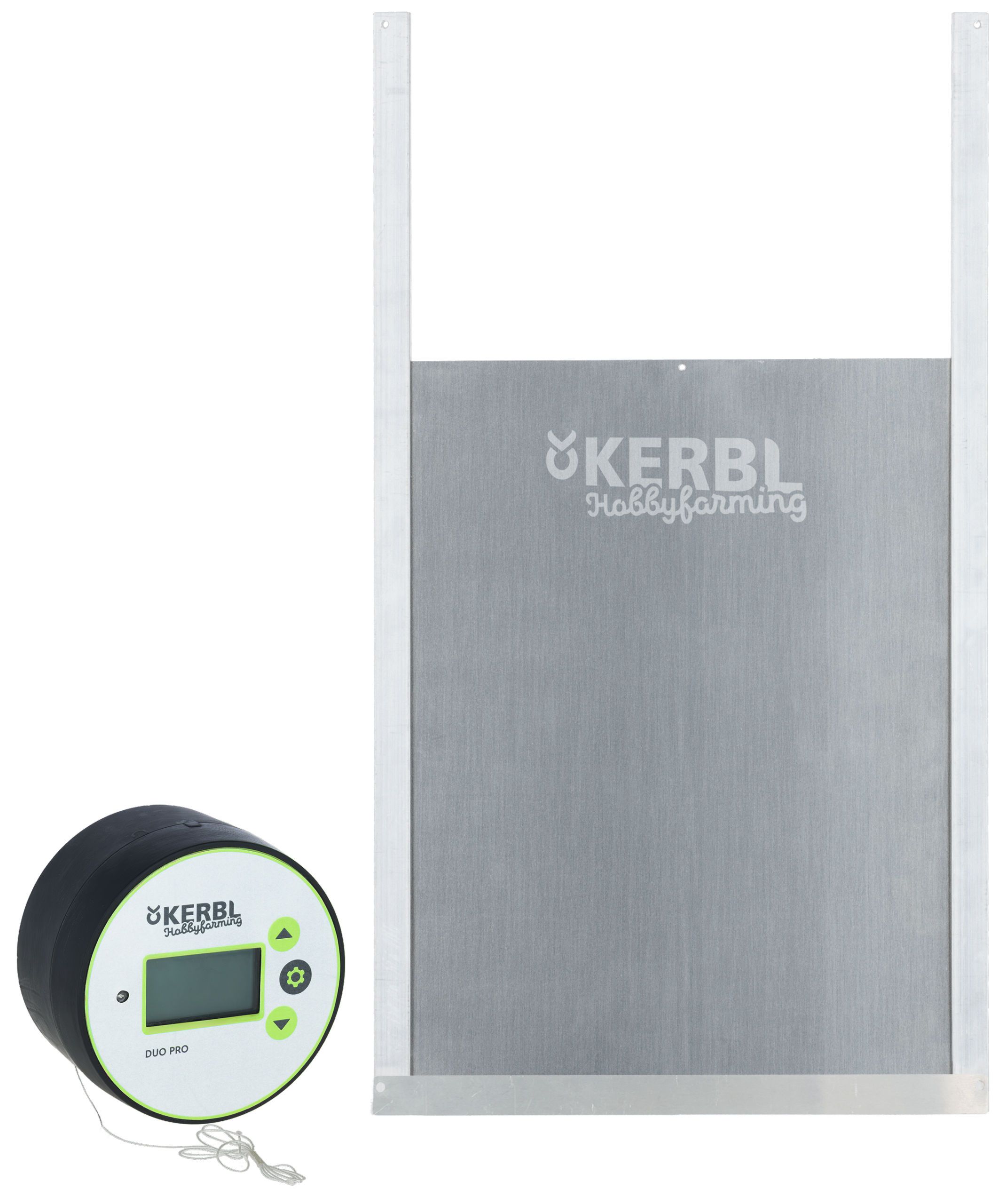 Kerbl Automatische Hühnertür Duo Pro, inkl. Schiebetür