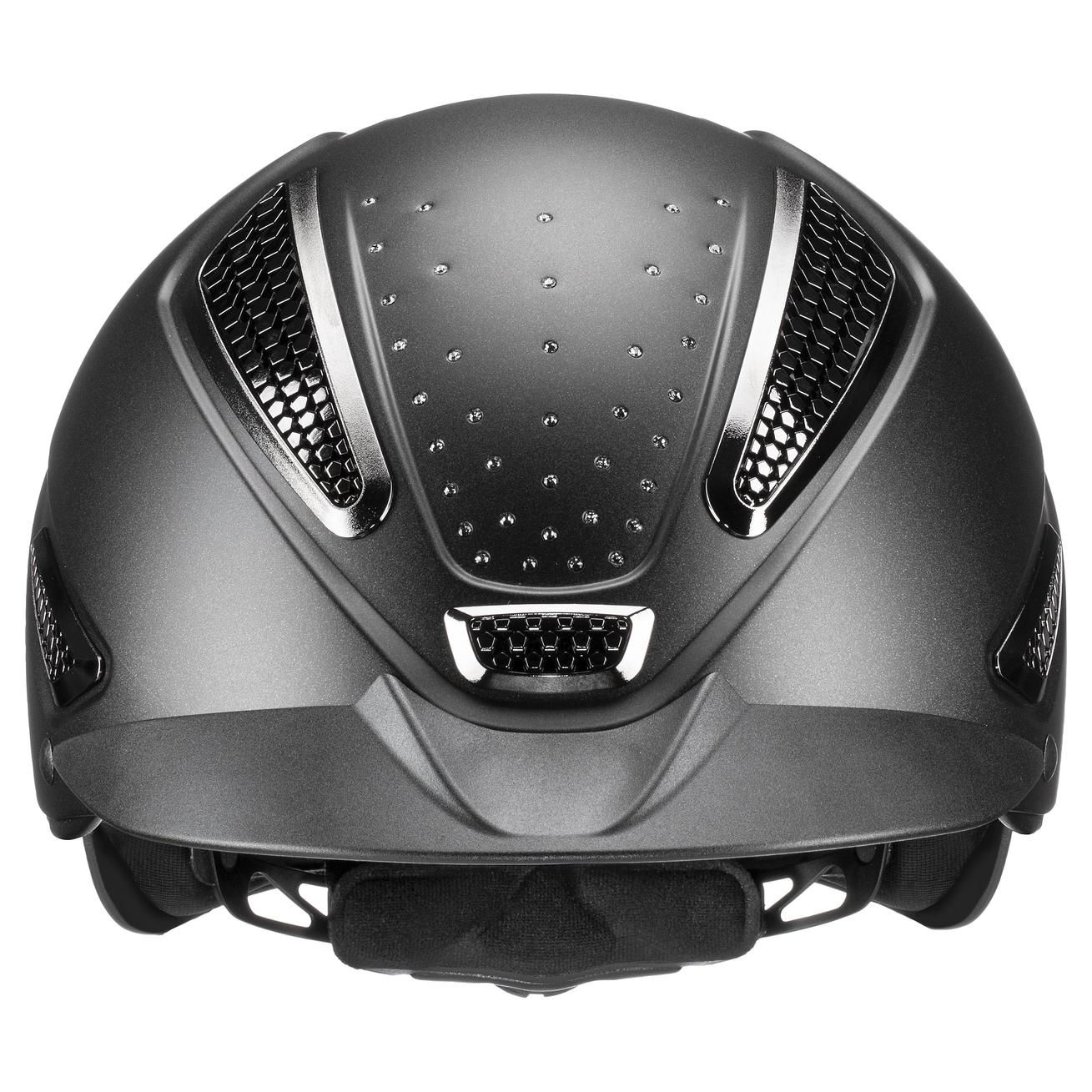 Casque d'équitation uvex perfexxion III grace mat, avec cristaux Swarovski, vue arrière
