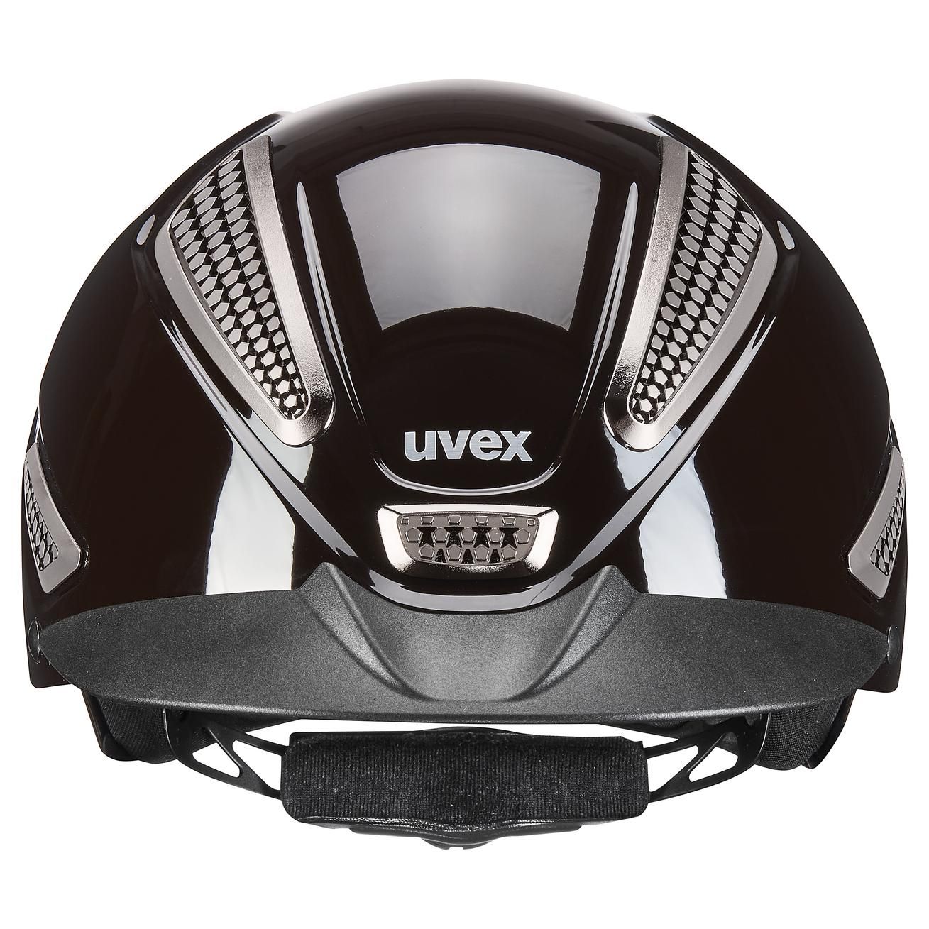 uvex perfexxion III fényes lovaglósisak – Biztonság és stílus, mokka fényes M-L