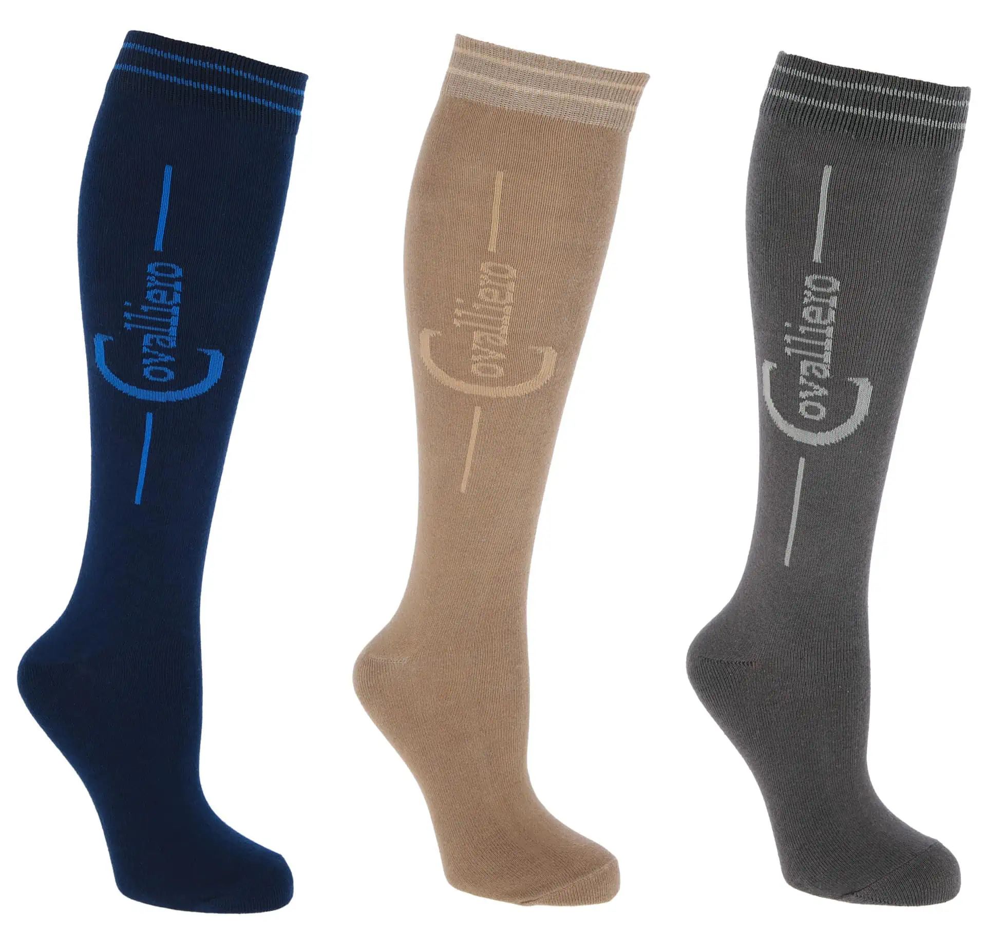 Covalliero Reitstrümpfe Flex 3er Pack, Reitsocken für Stiefel, Farbvariante