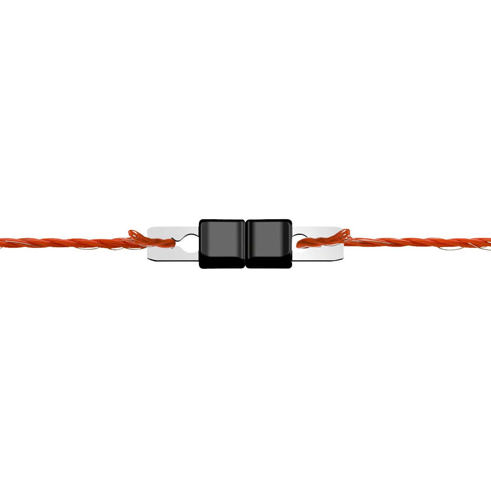 Kerbl Litzclip conector de fir oțel inoxidabil 3 mm, 10 buc, în utilizare
