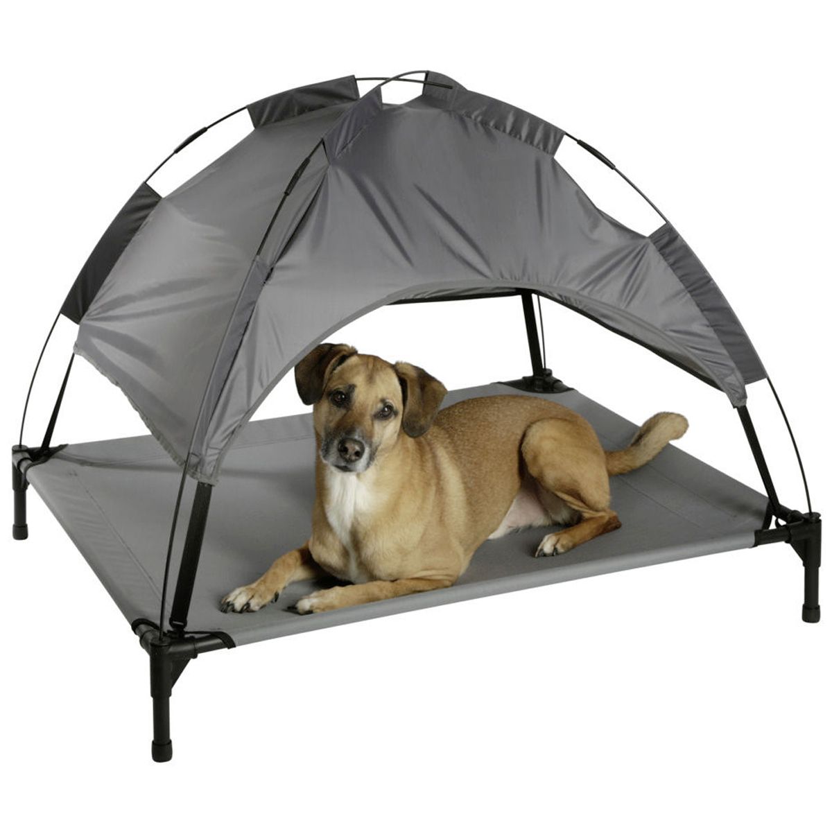 Kerbl Cuccia per Cani con Tettuccio Parasole VACATION TOP, in uso
