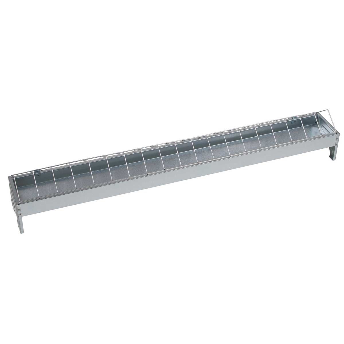 Feeder for hens galvanized 100 x 10 cm