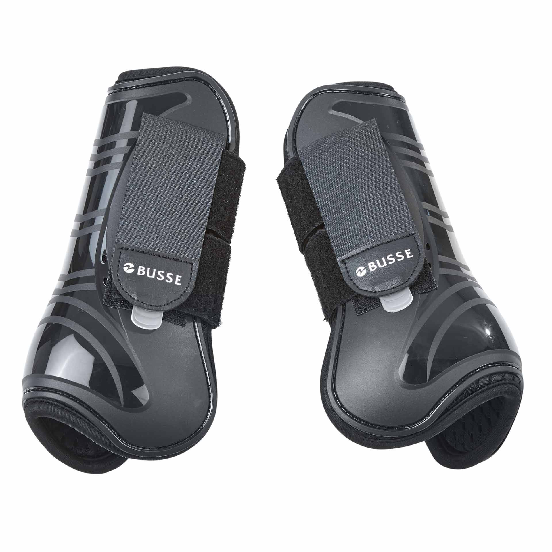 BUSSE Csizma BOUNCE MESH, keményhéjú 3D-mesh béléssel, fekete/fekete, Póni