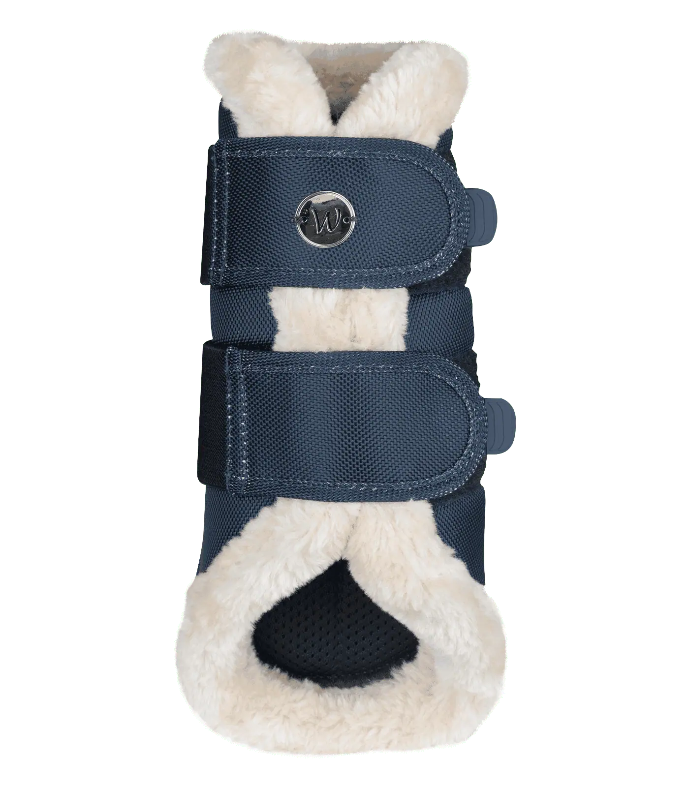 Guêtres de Dressage Waldhausen Comfort Light, Protection Antichocs, bleu nuit/beige L