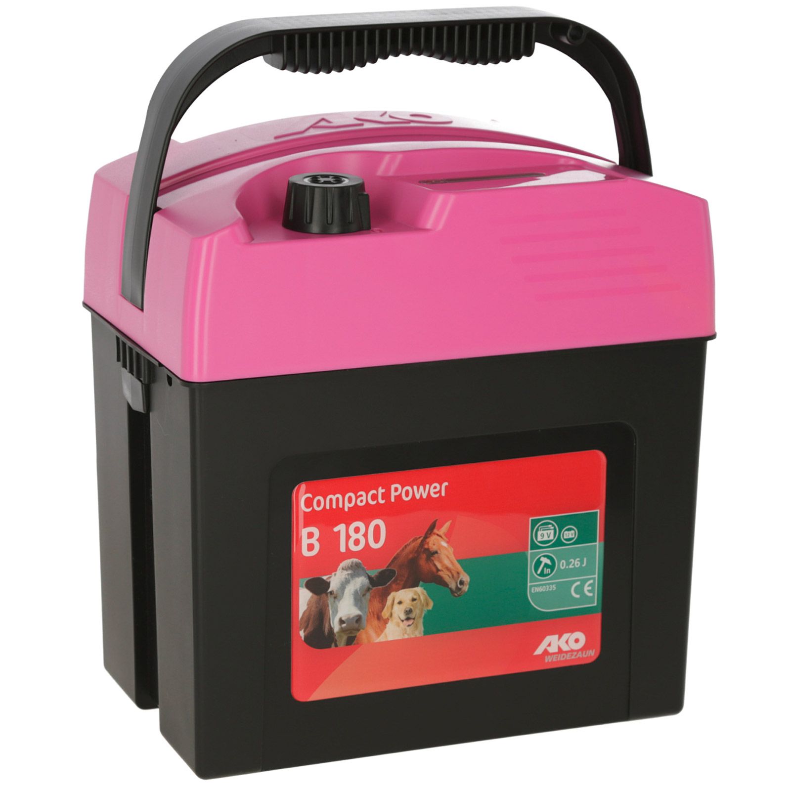 AKO Compact Power B180 villanypásztor készülék 9V, 0,26 Joule, rózsaszín